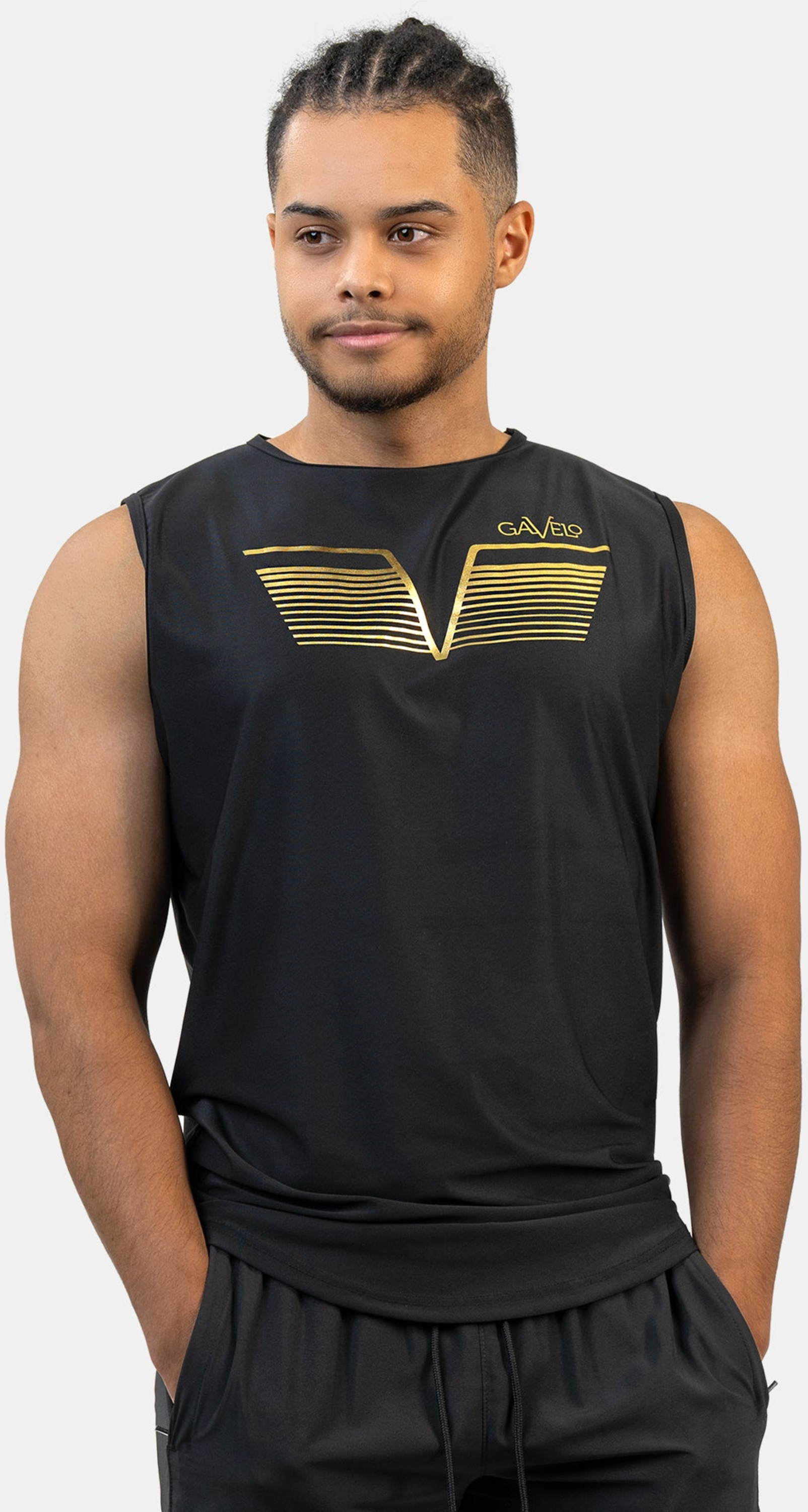 GAVELO, Power Sleeveless Tee