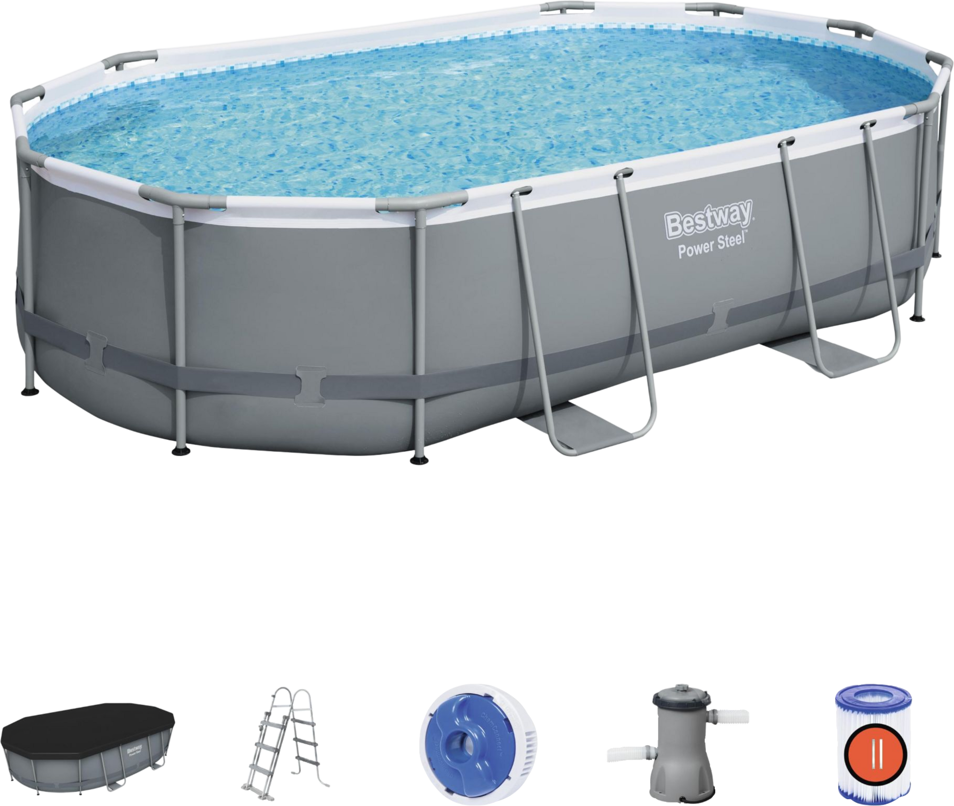 BESTWAY, Power Steel Pool 4,88 X 3,05 X 1,07m
