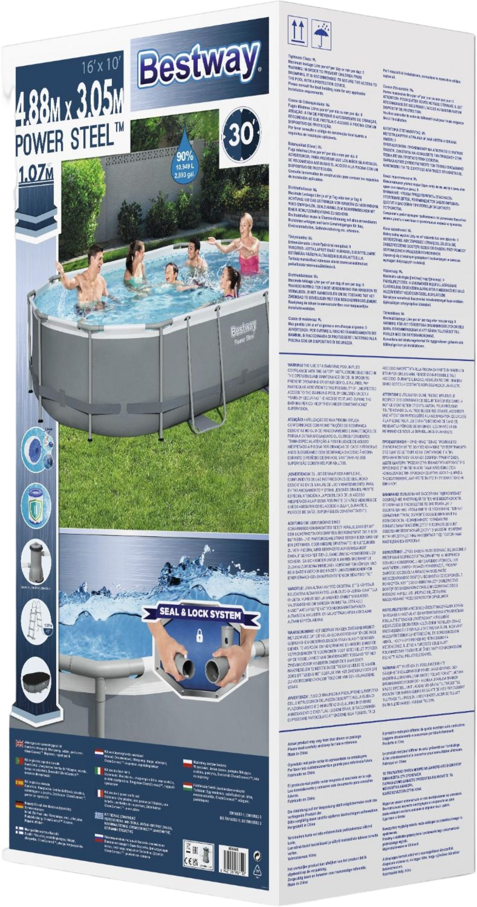 BESTWAY, Power Steel Pool 4,88 X 3,05 X 1,07m