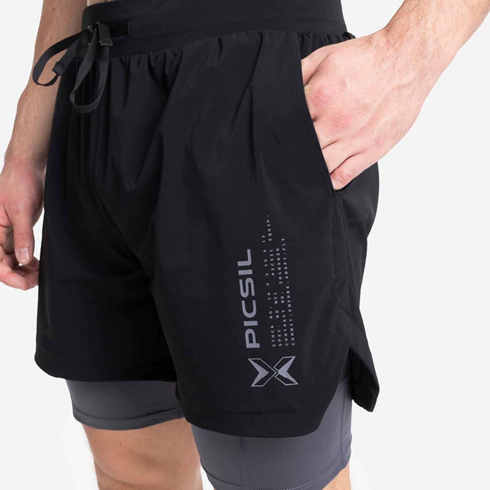PICSIL SPORT, Premium Compression Short 2 In 1