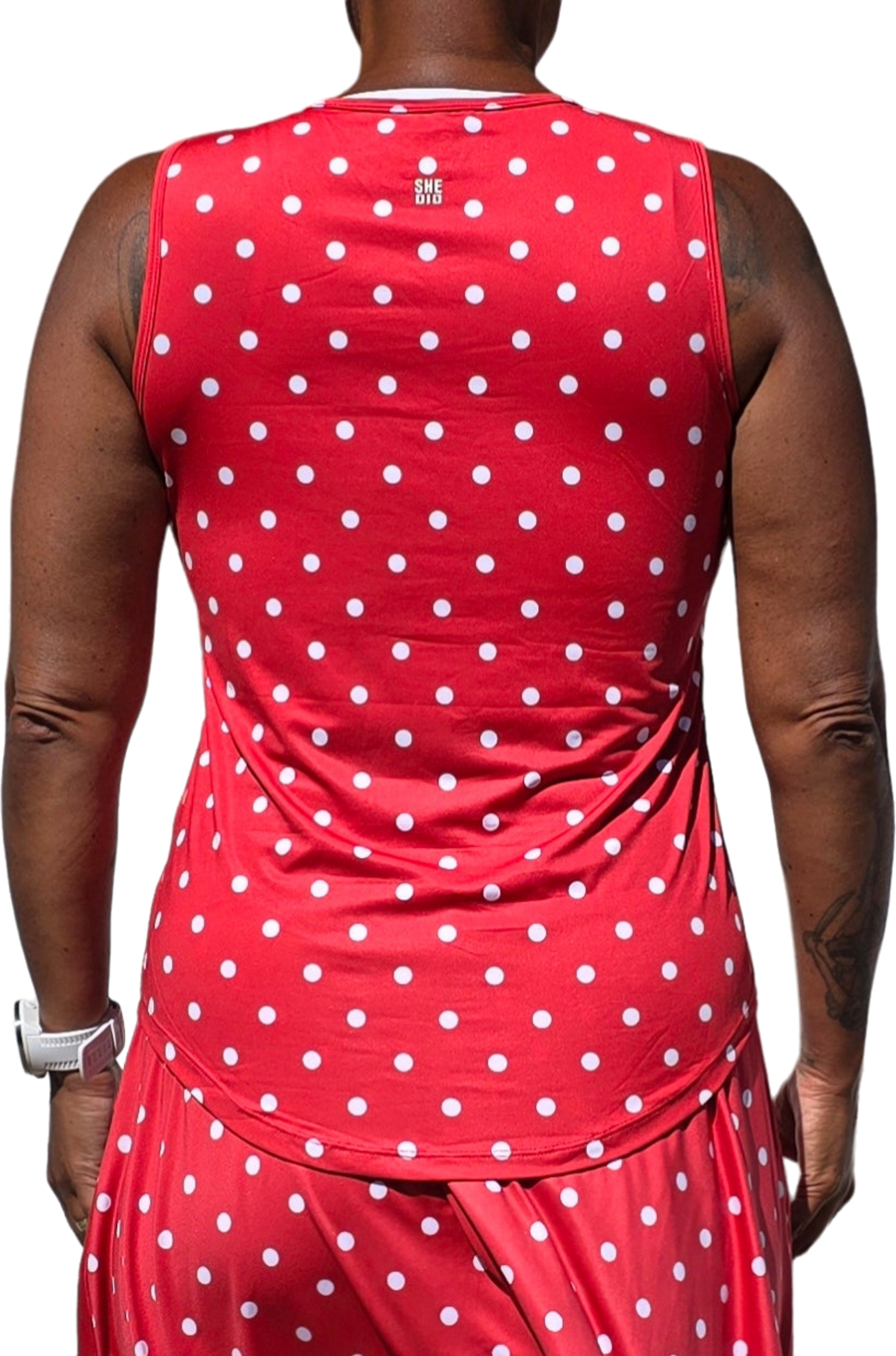 SHE DID, Prickigt Linne Rött