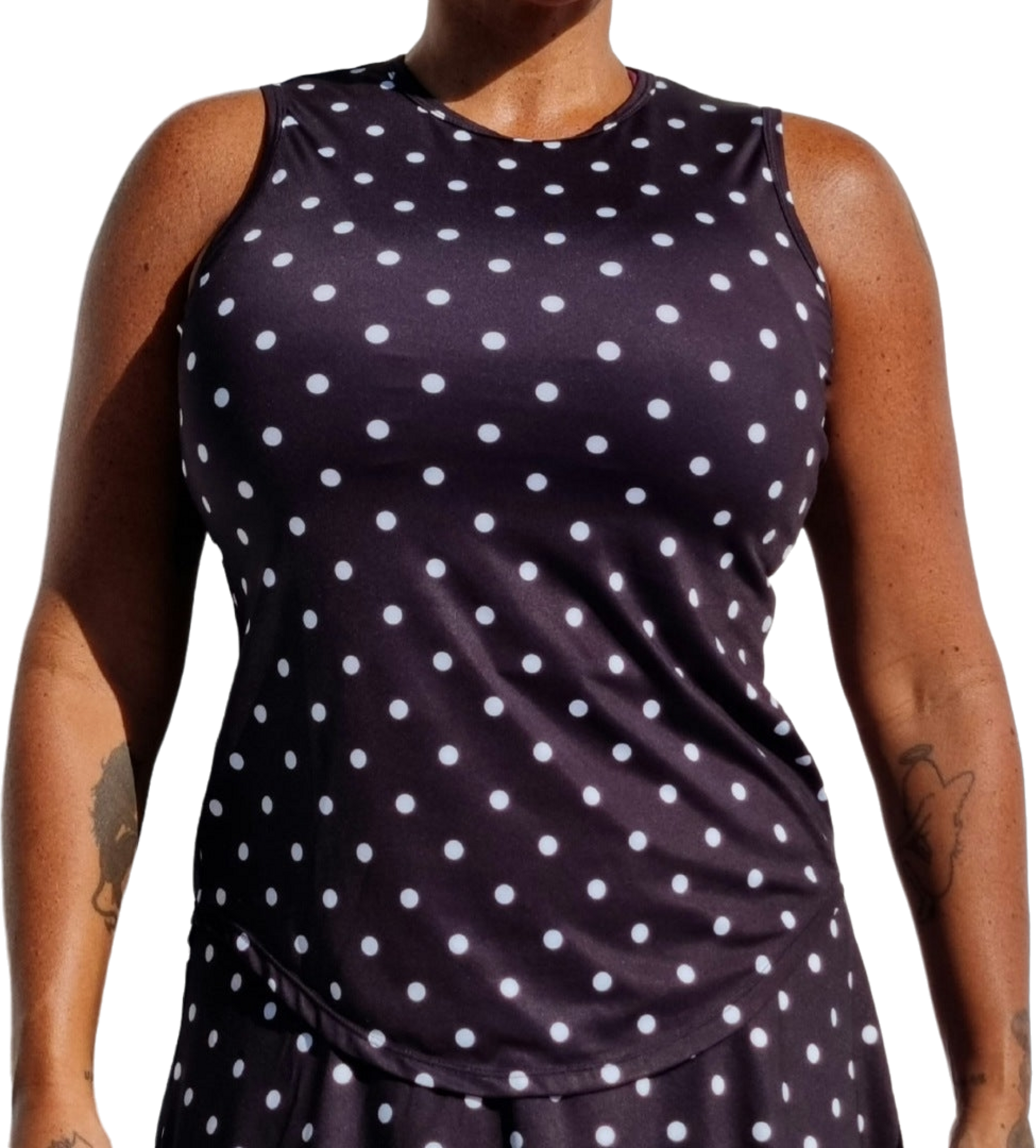 SHE DID, Prickigt Linne Svart