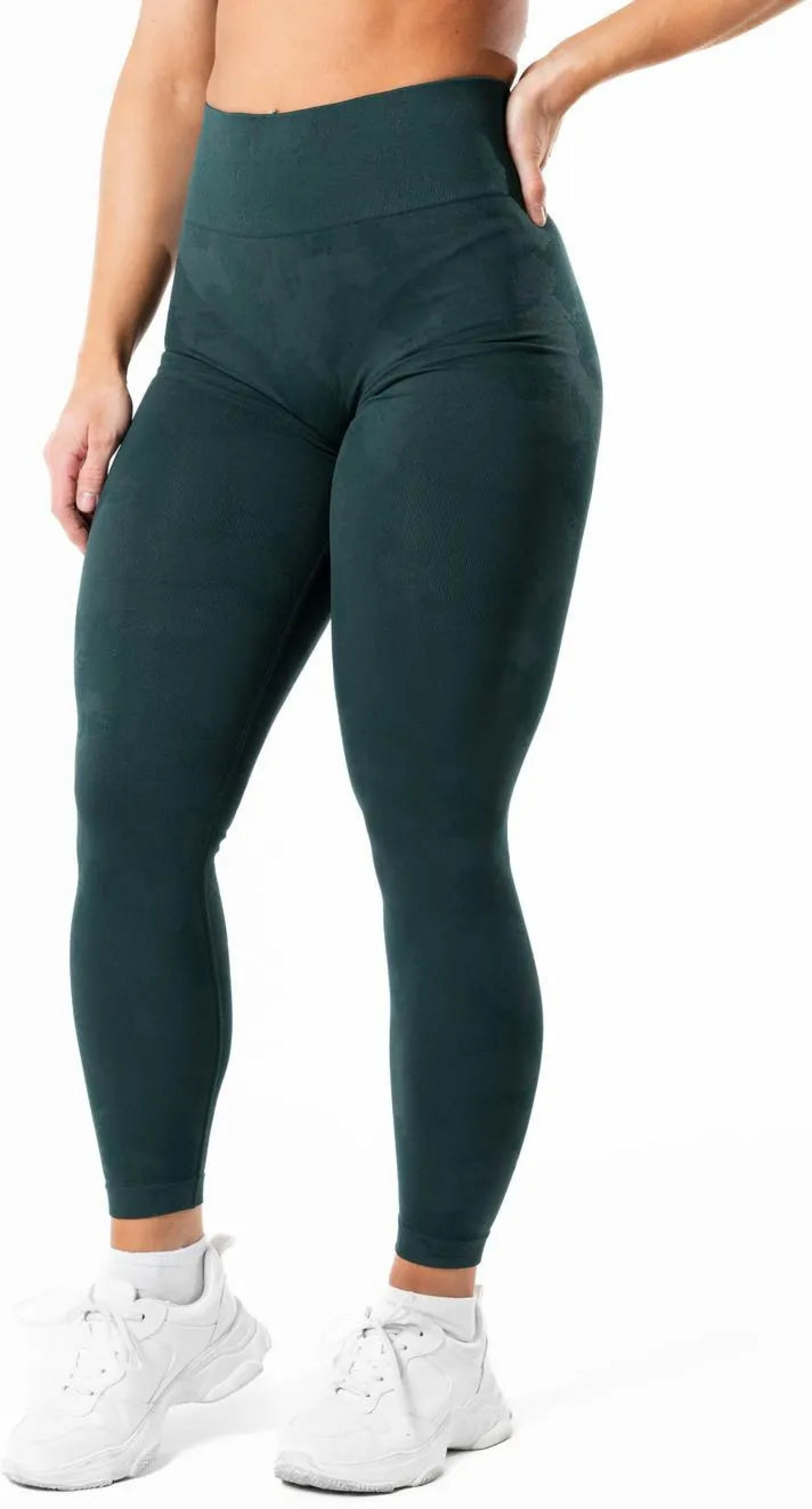 RELODE, Prime Scrunch Camo Tights - Teal