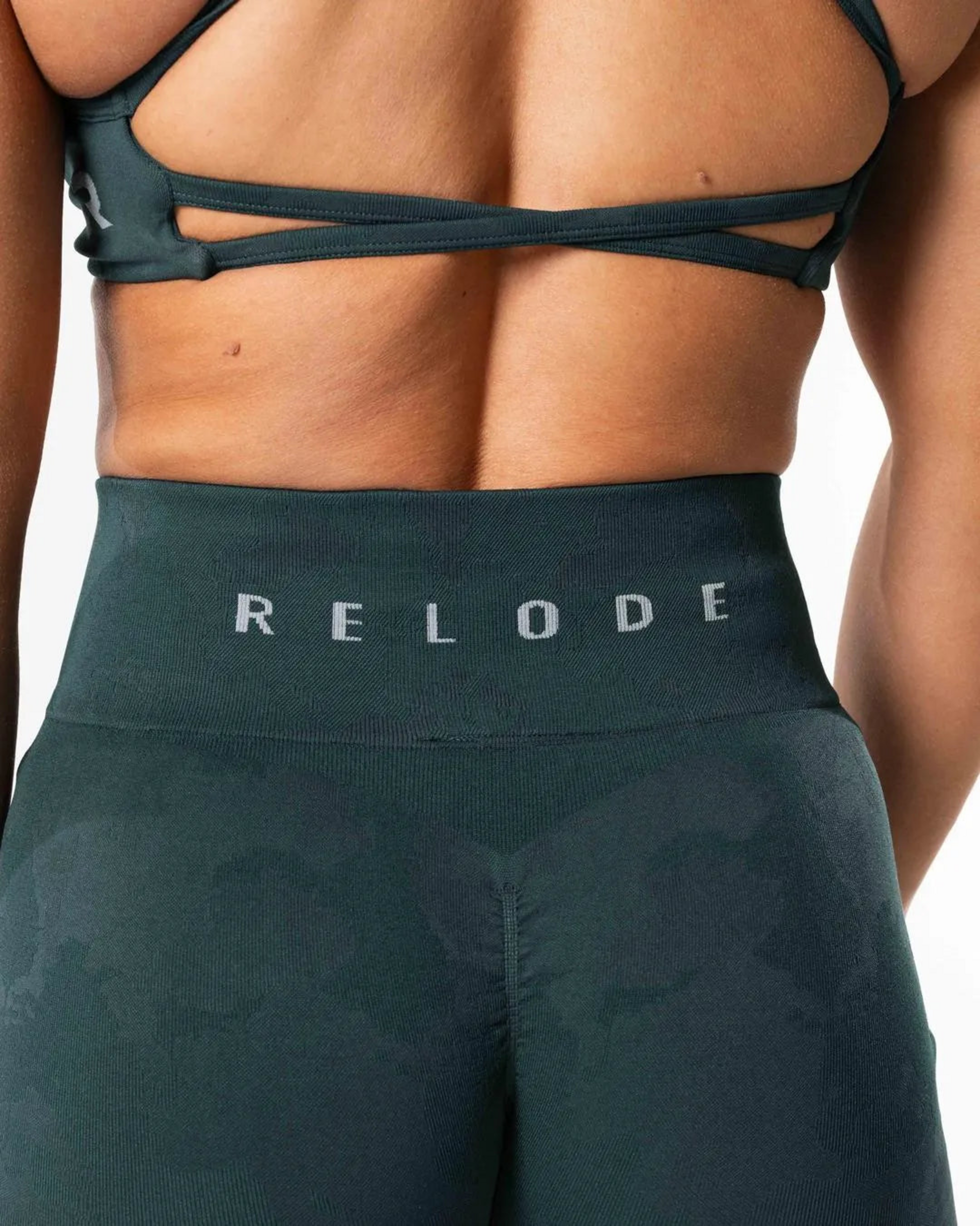 RELODE, Prime Scrunch Camo Tights - Teal