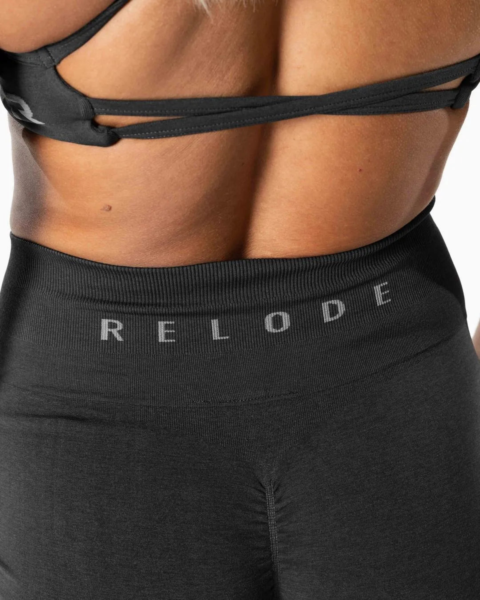 RELODE, Prime Scrunch Shorts 7,5" - M&ouml;rkgr&aring;