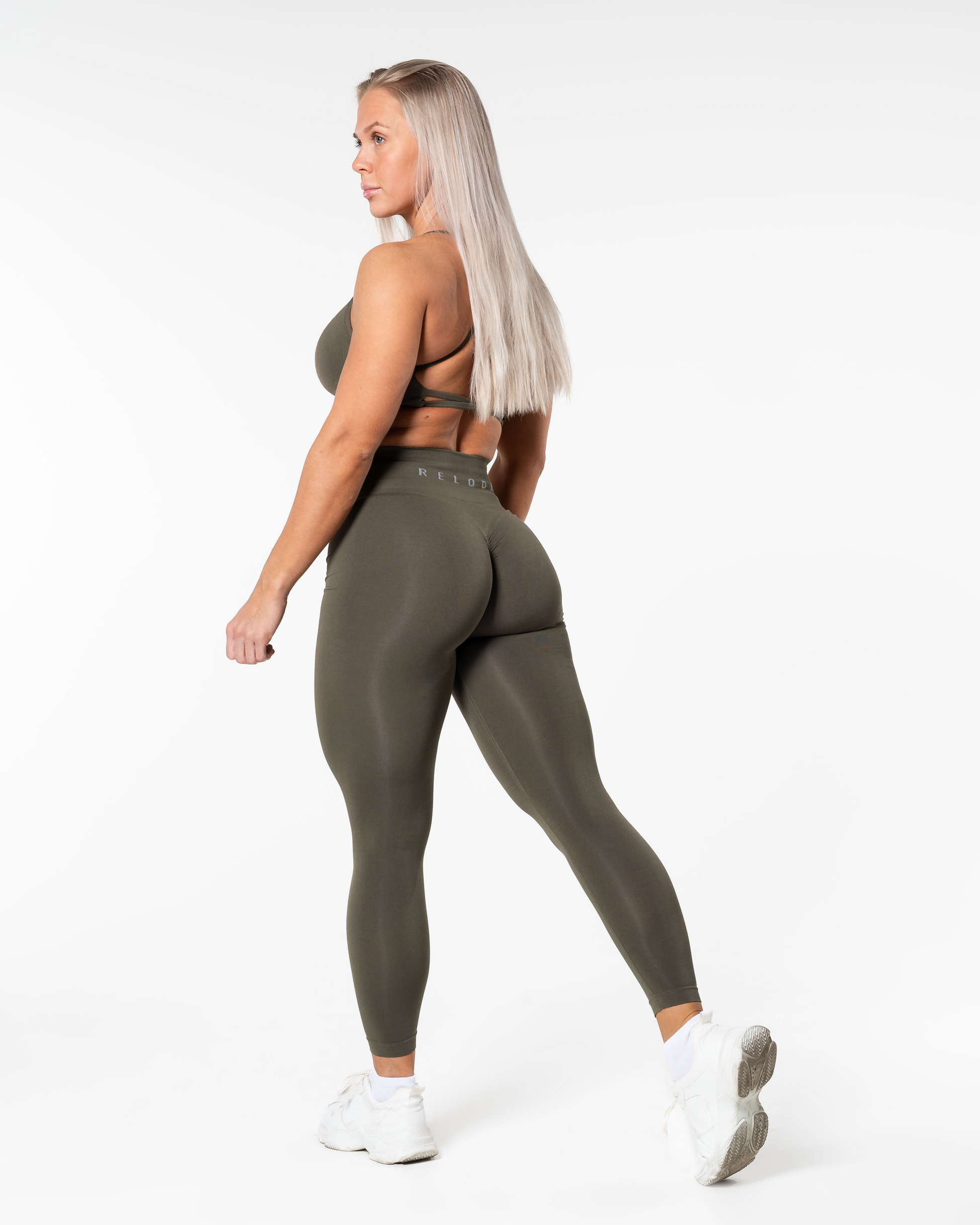 RELODE, Prime Scrunch Tights - Khakigrön