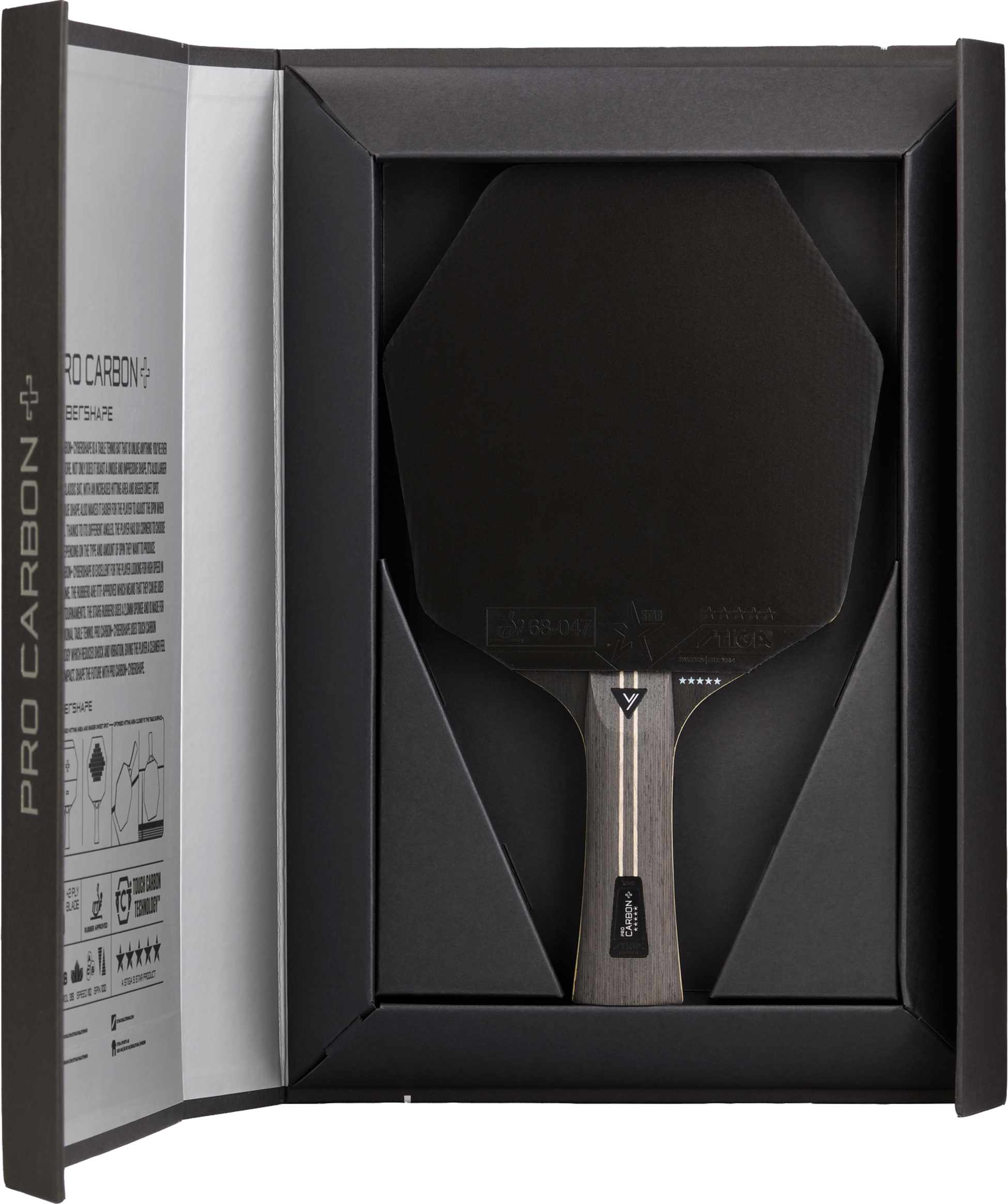 STIGA, Pro Carbon Plus Cybershape, 5-star