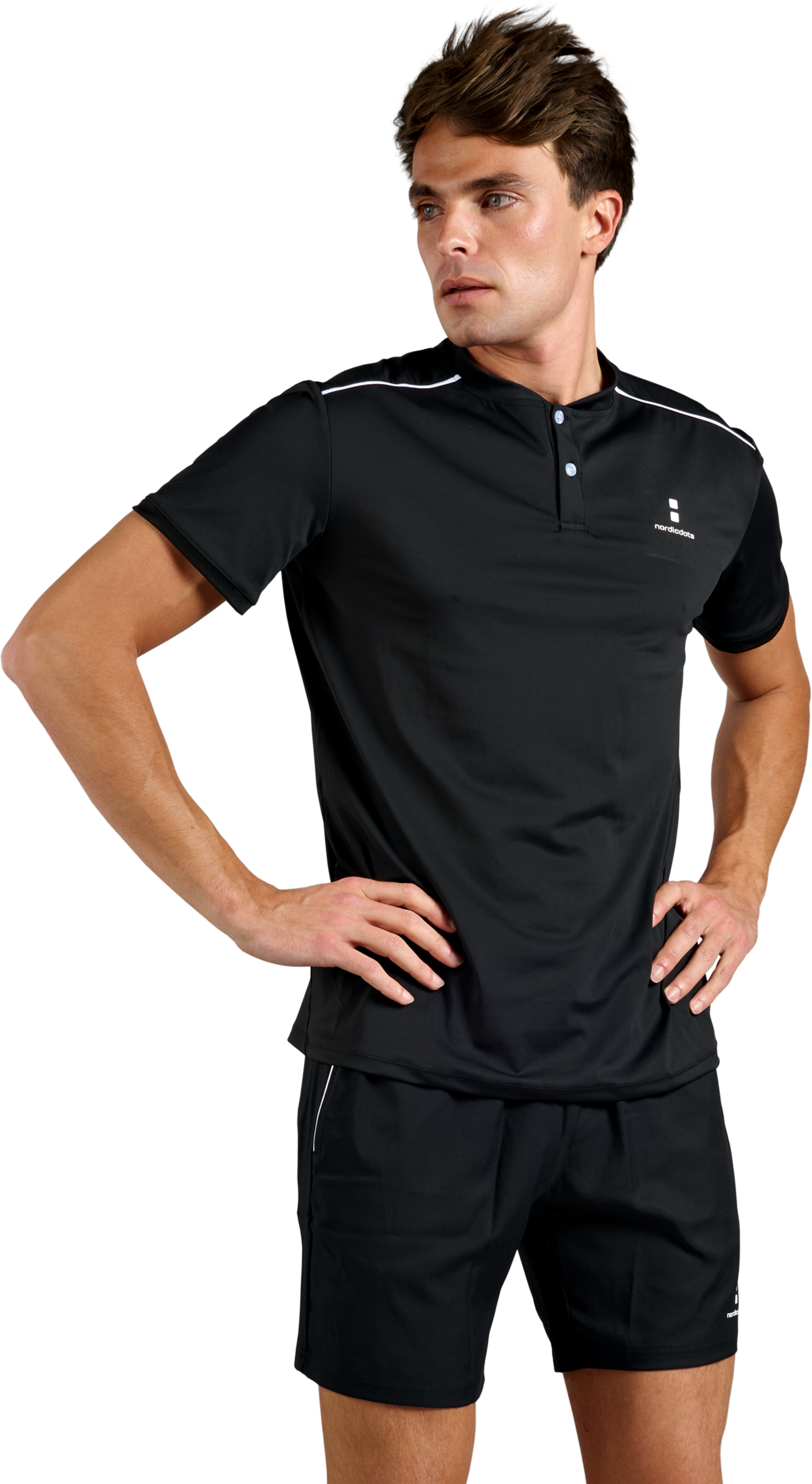 NORDICDOTS, Pro Flex Polo Black