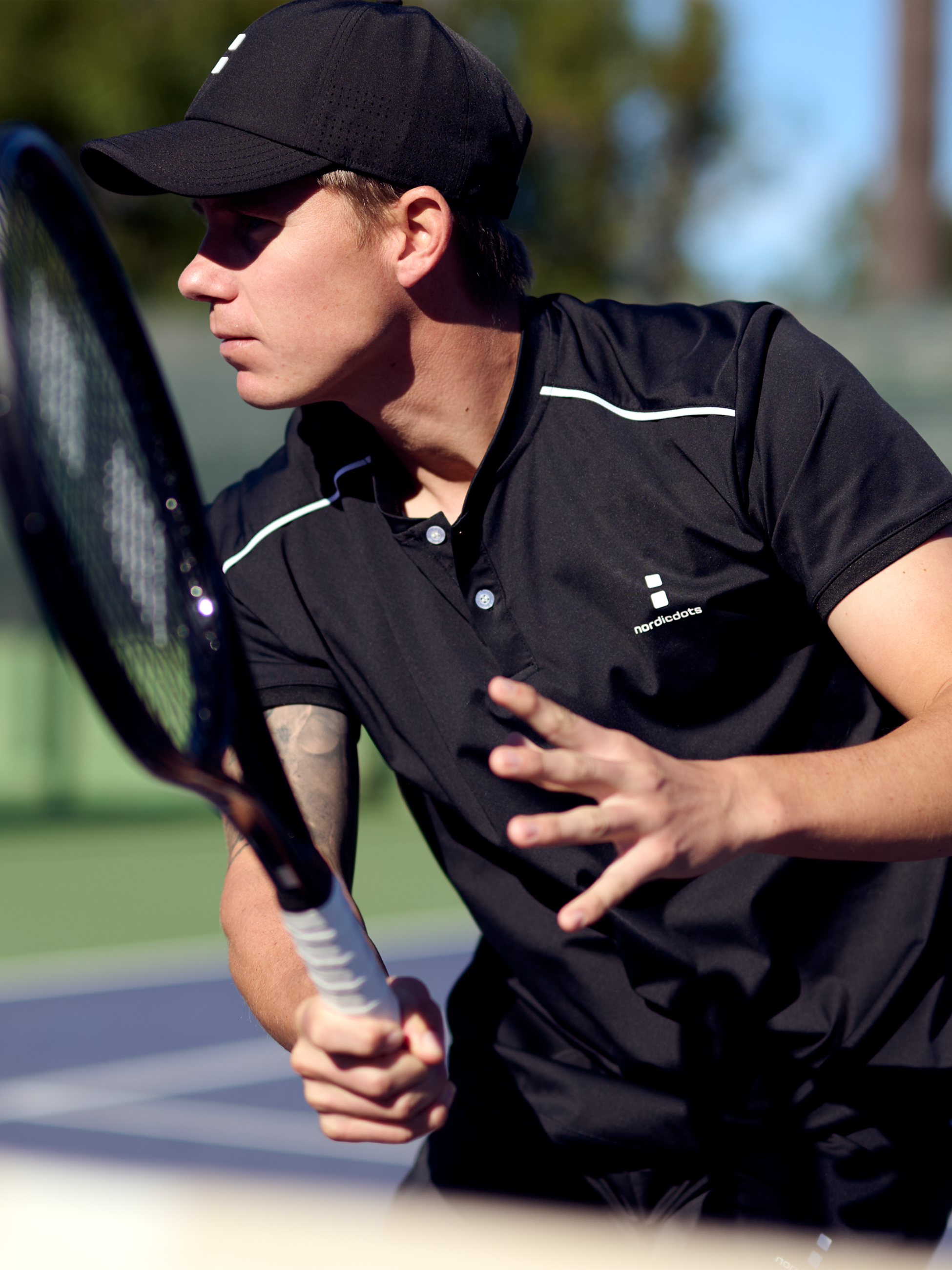 NORDICDOTS, Pro Flex Polo Black