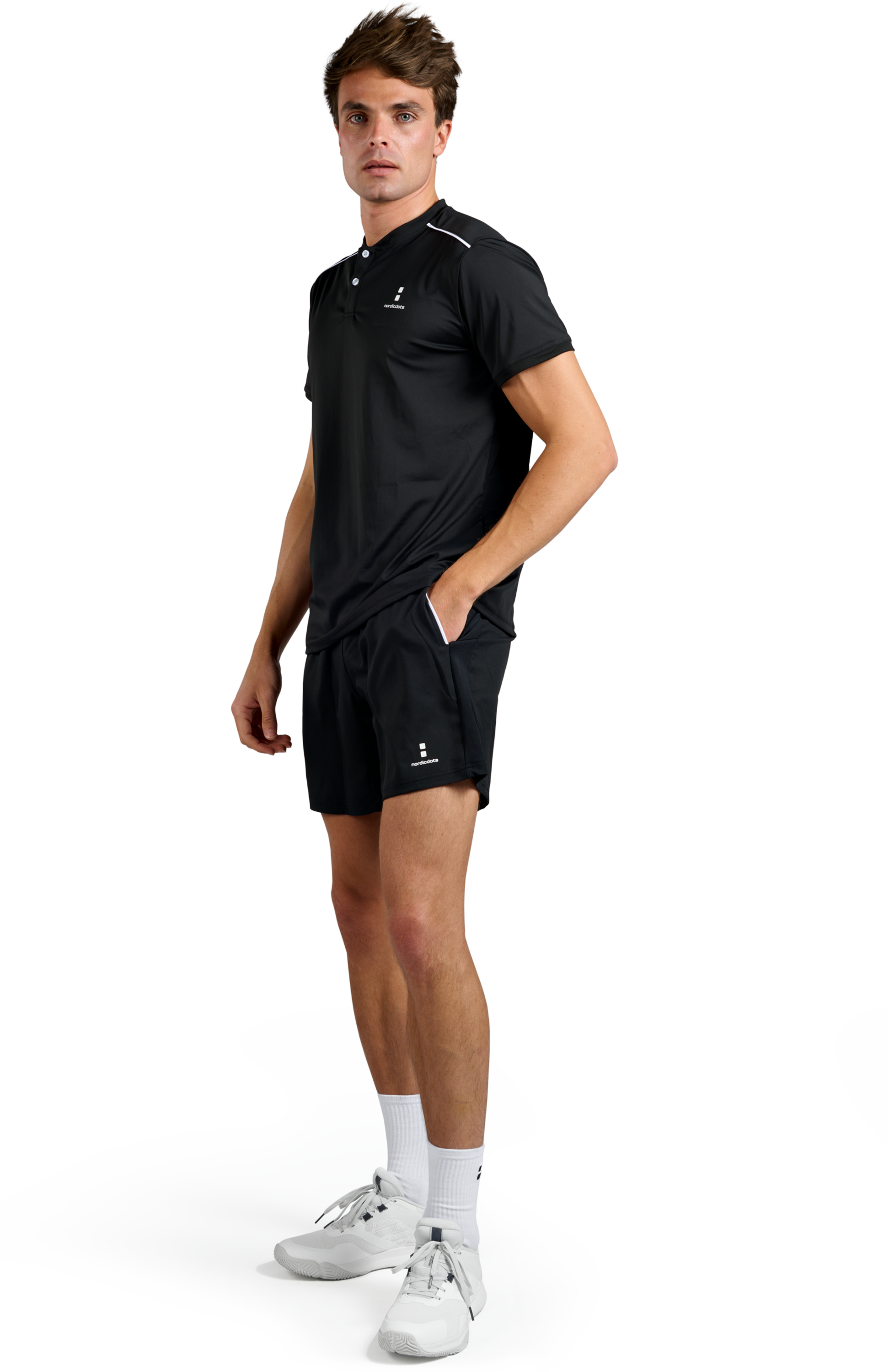 NORDICDOTS, Pro Flex Polo Black