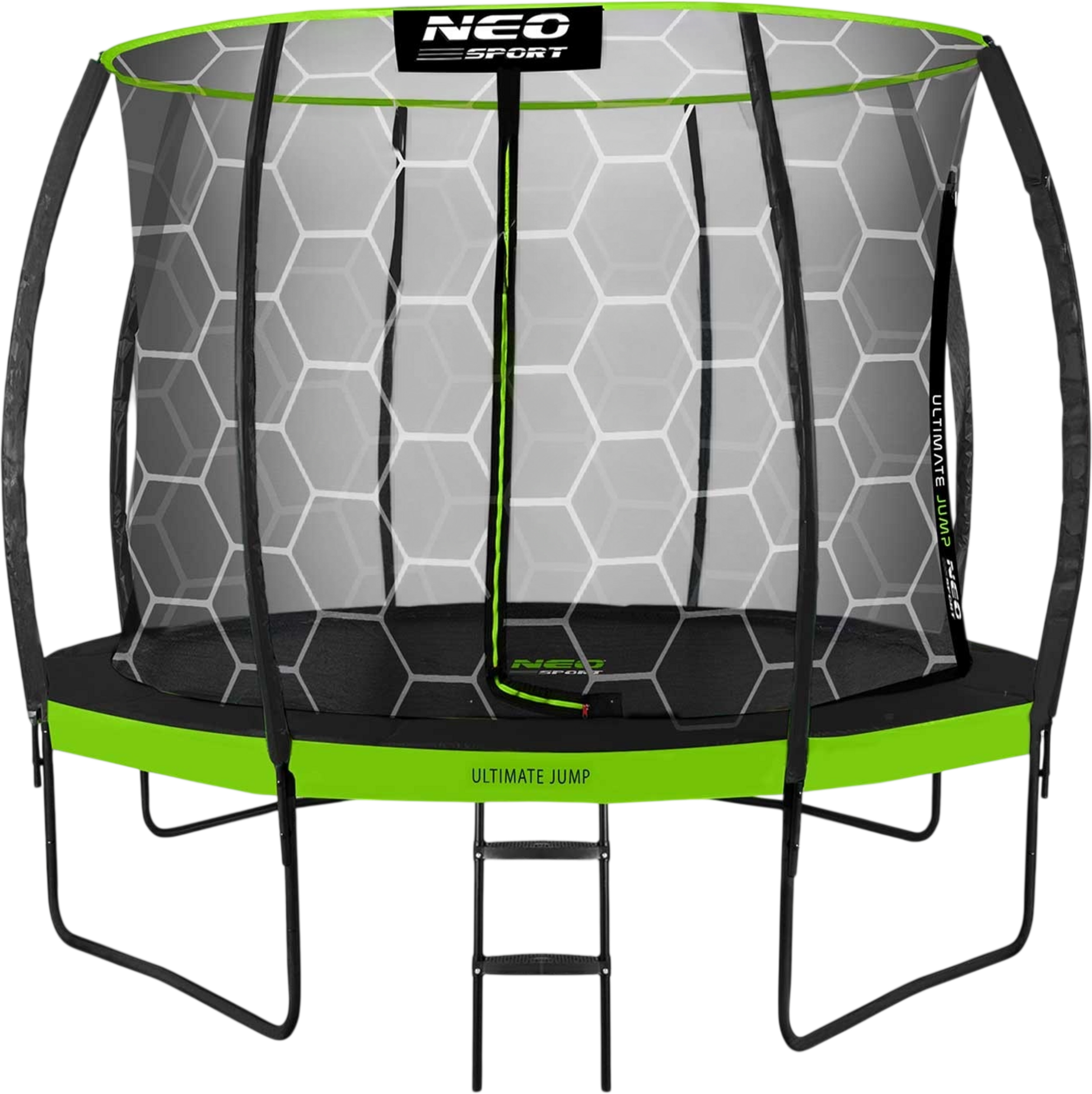 B2X, Profiled Trampoline For The Garden 10ft/312cm With Inner Protective Net Neo-sport