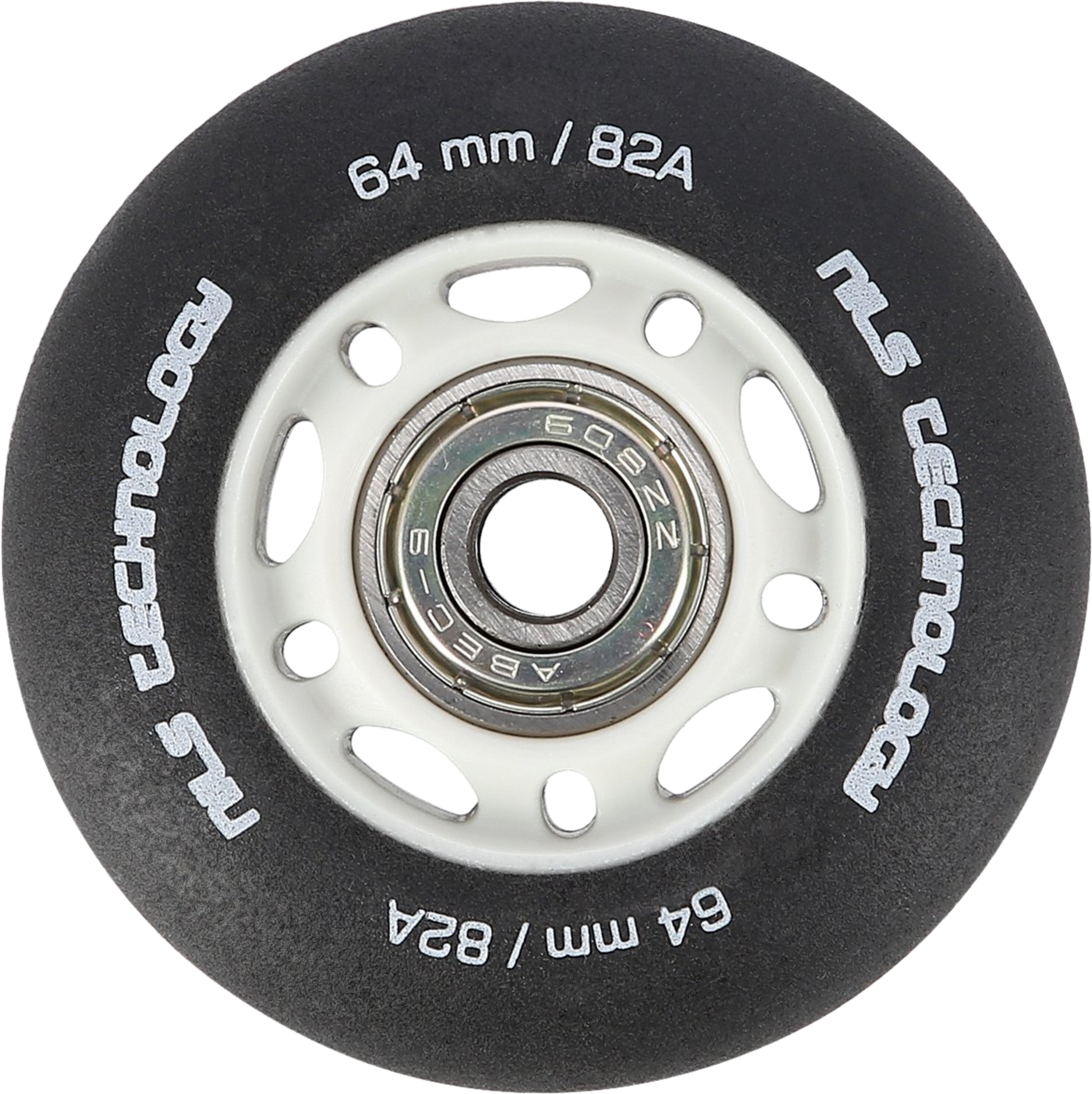 NORTHIX, Pu 64x24 82a Black Wheels  Abec-9 Bearings Set