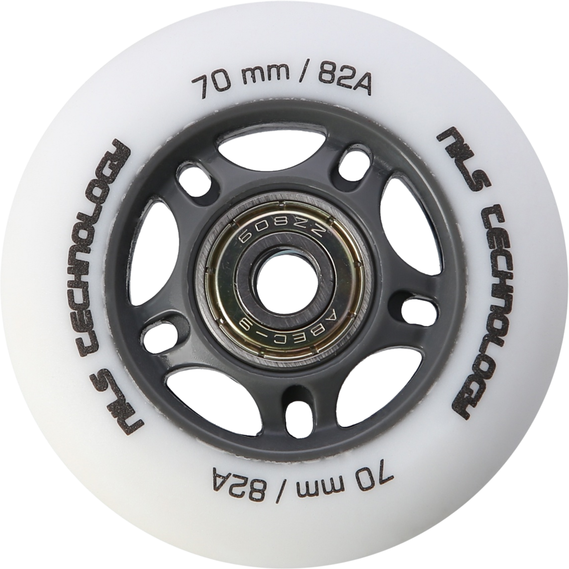 NORTHIX, Pu 70x24 82a White Wheels  Abec-9 Bearings Set