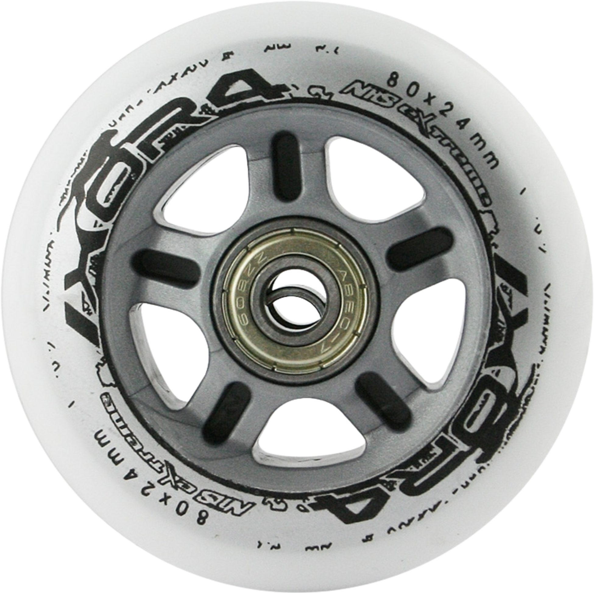 NORTHIX, Pu 80x24 Wheels, Abec-7 Bearings Set, 4 Wheels, 8 Bearings