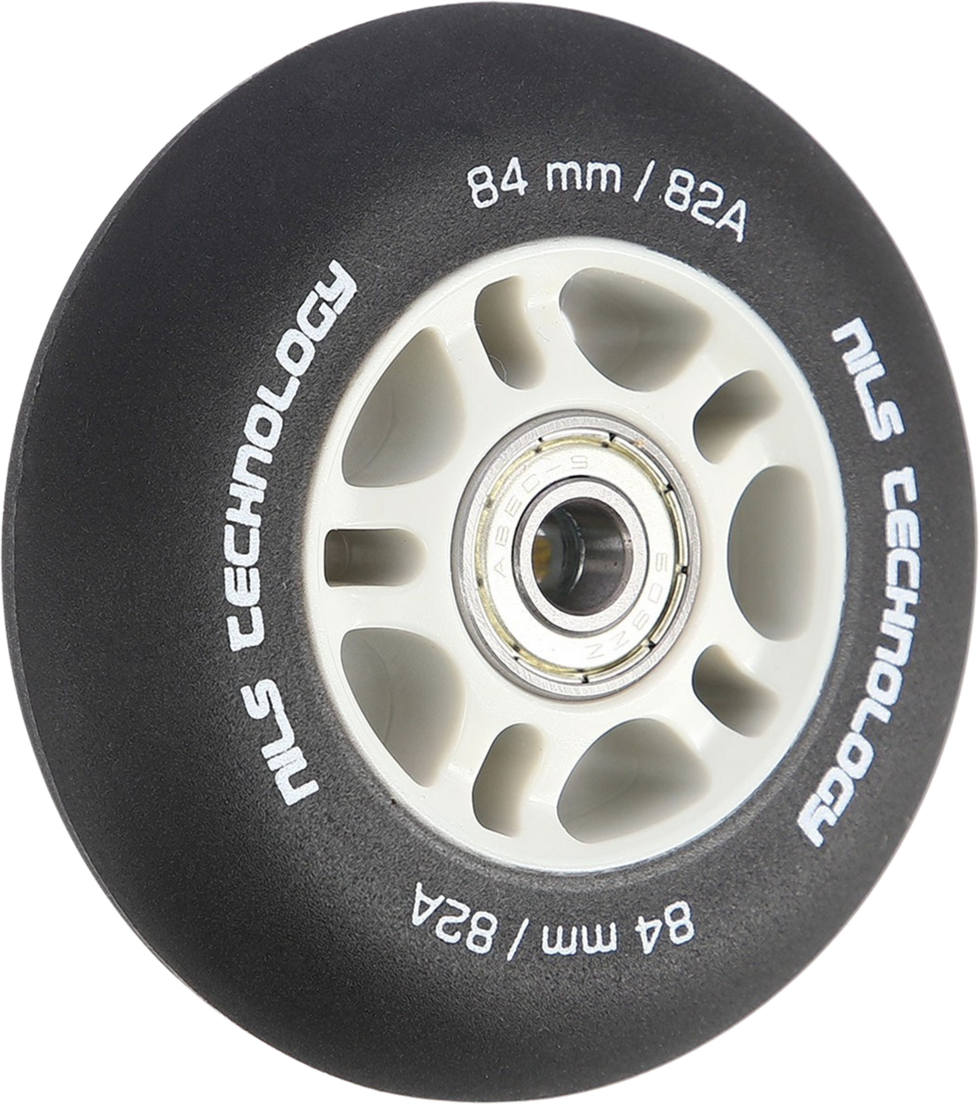 NORTHIX, Pu 84x24 82a Black Skate Wheels  Abec-9 Bearings Set