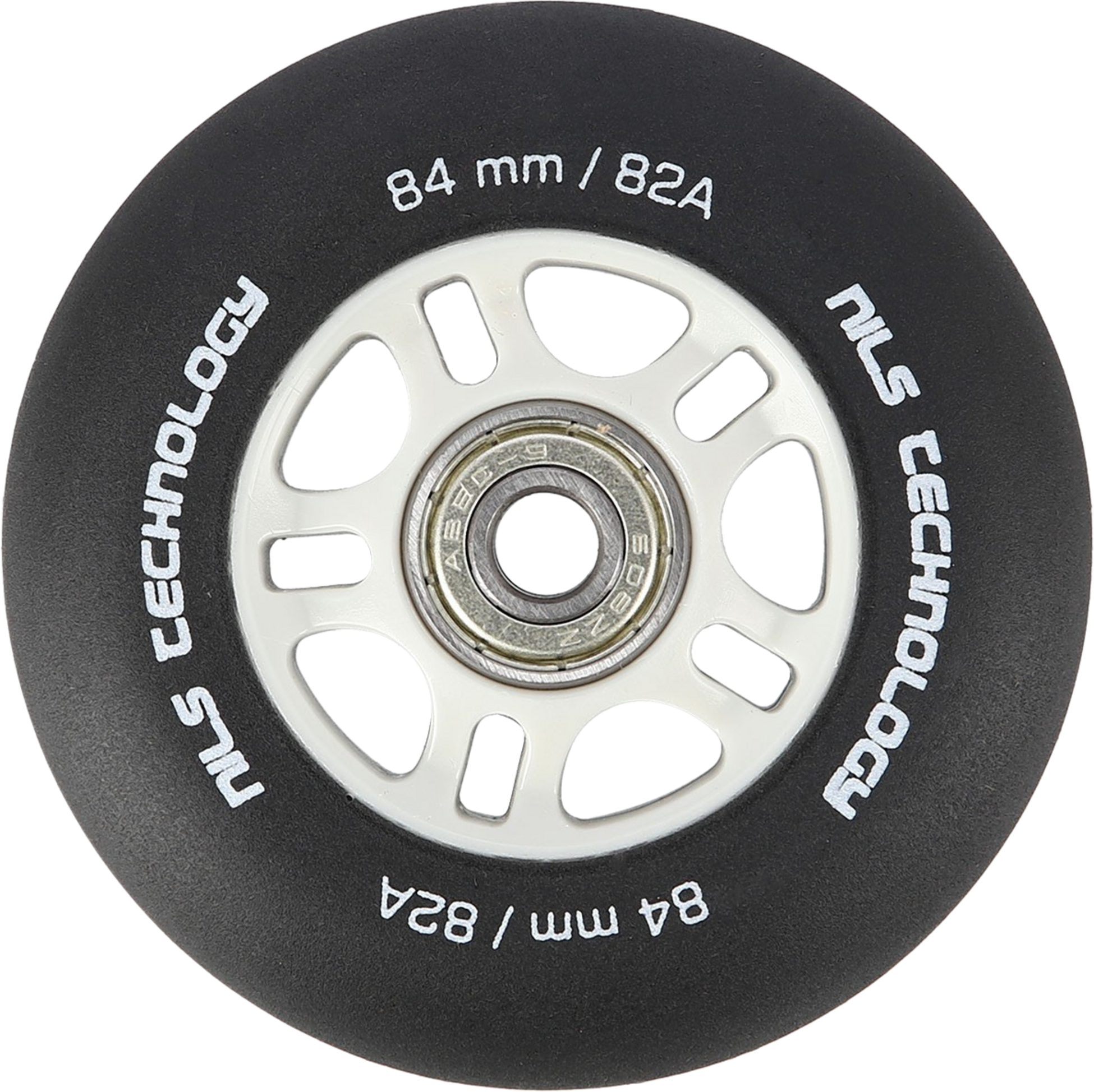 NORTHIX, Pu 84x24 82a Black Skate Wheels  Abec-9 Bearings Set