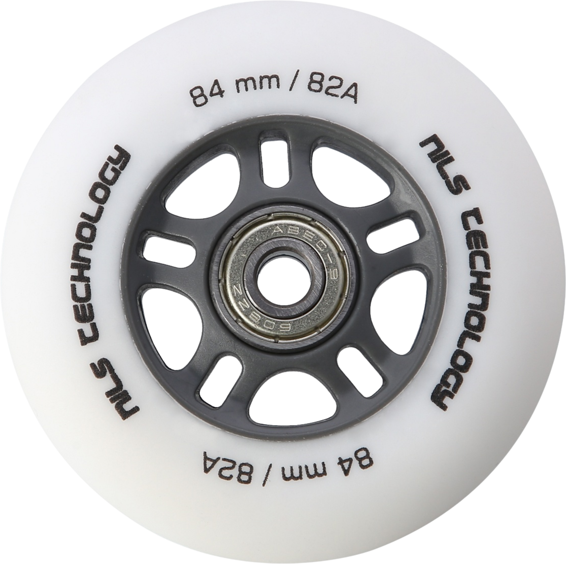 NORTHIX, Pu 84x24 82a White Wheels  Abec-9 Bearings Set