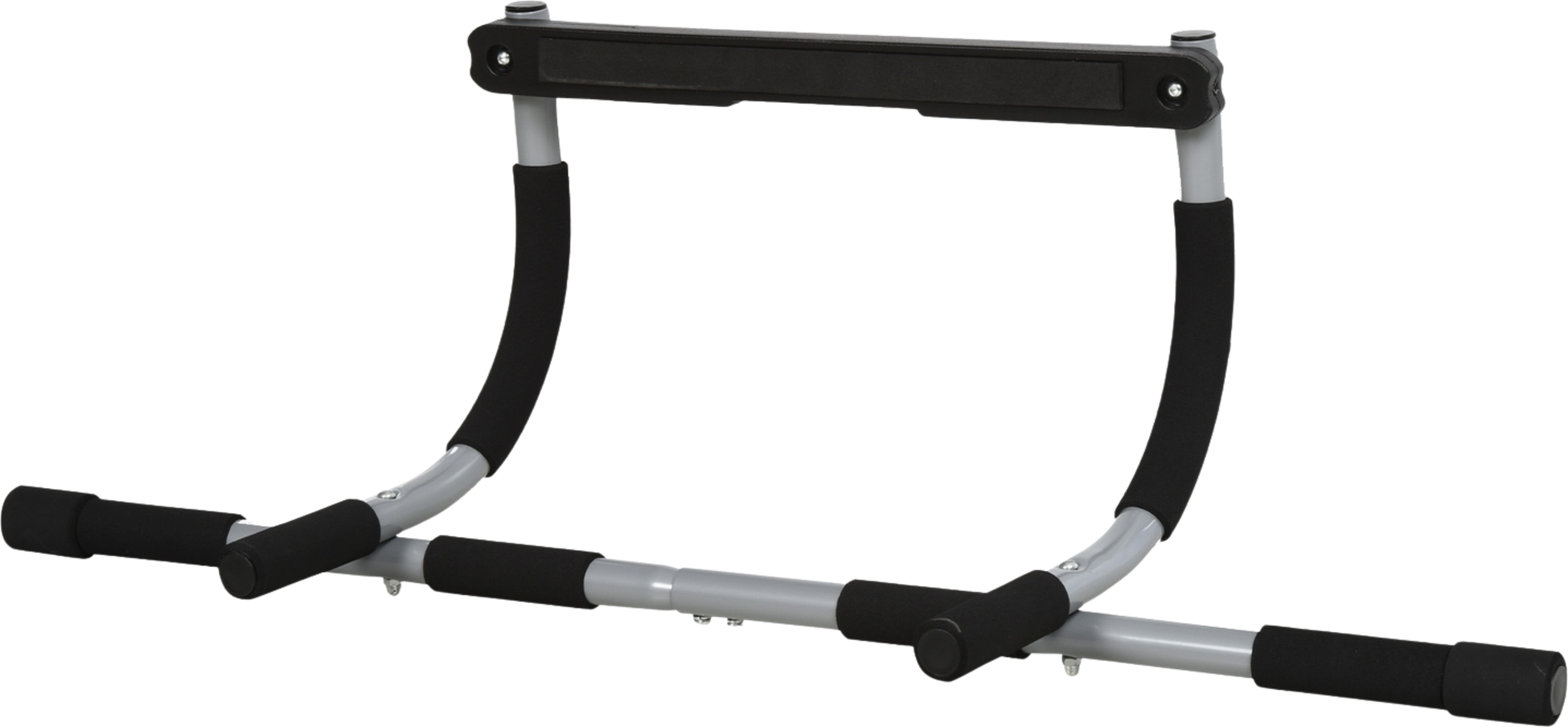 NORTHIX, Pull-up Bar Multifunctional Training Holder, Door Bar Made Of Steel And Foam, Black + Gray, 92x40x17