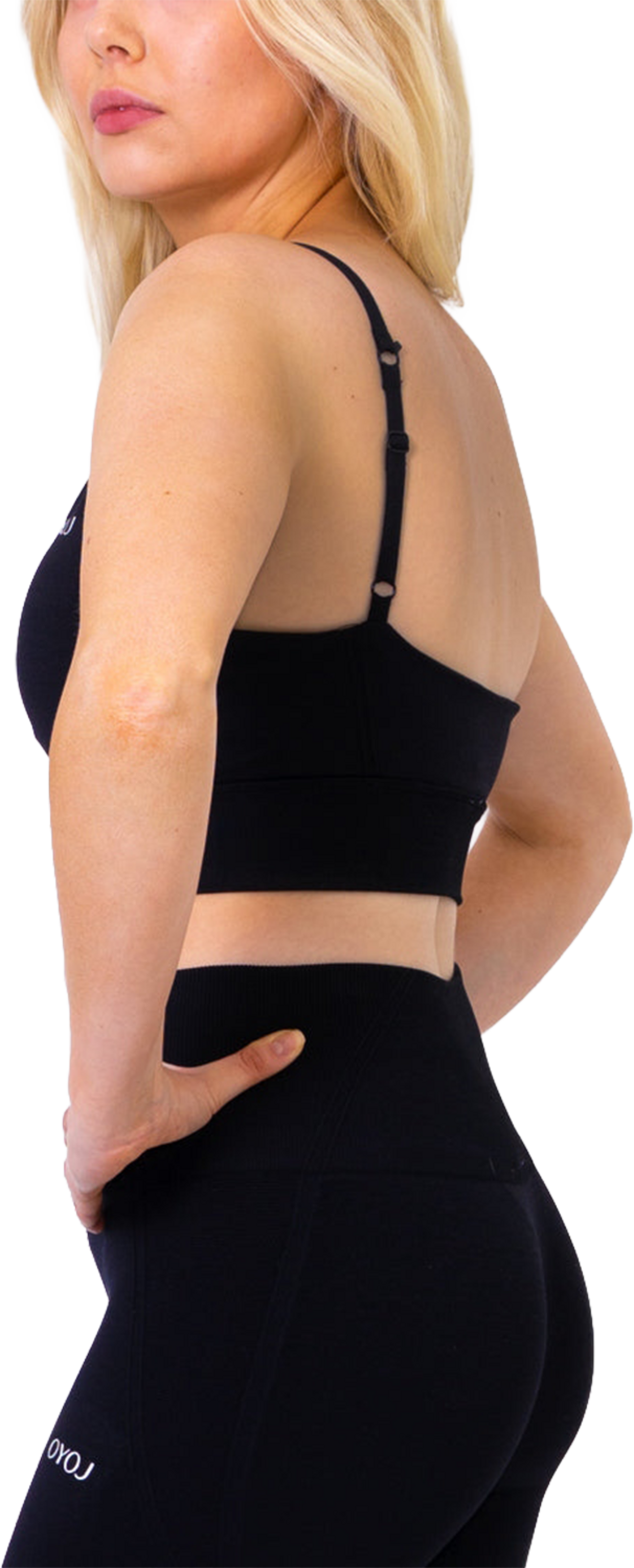 OYOJ, Pulse Scrunch Bra Black