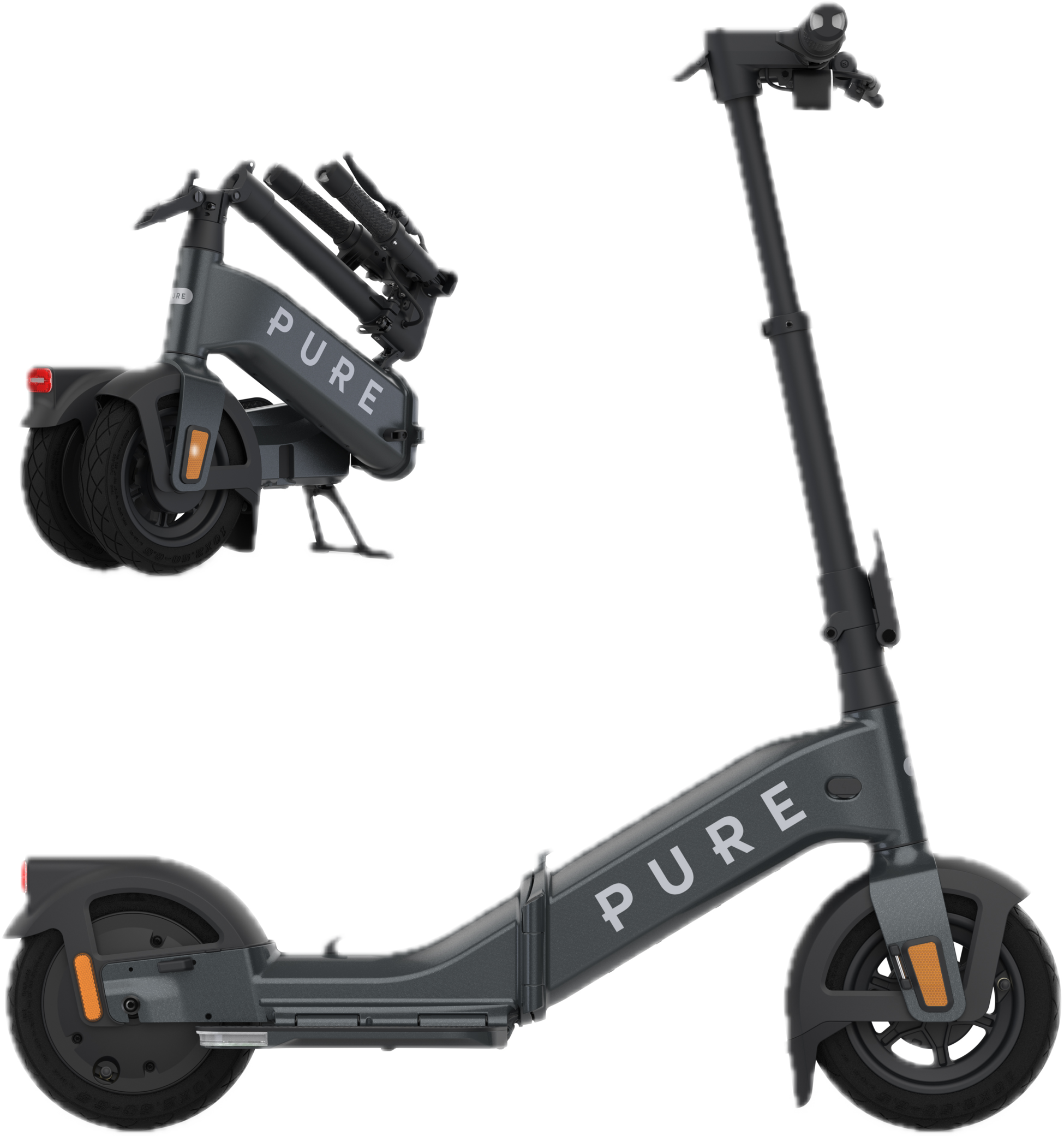 PURE, Pure Advance Flex Elscooter - Mercury Grey