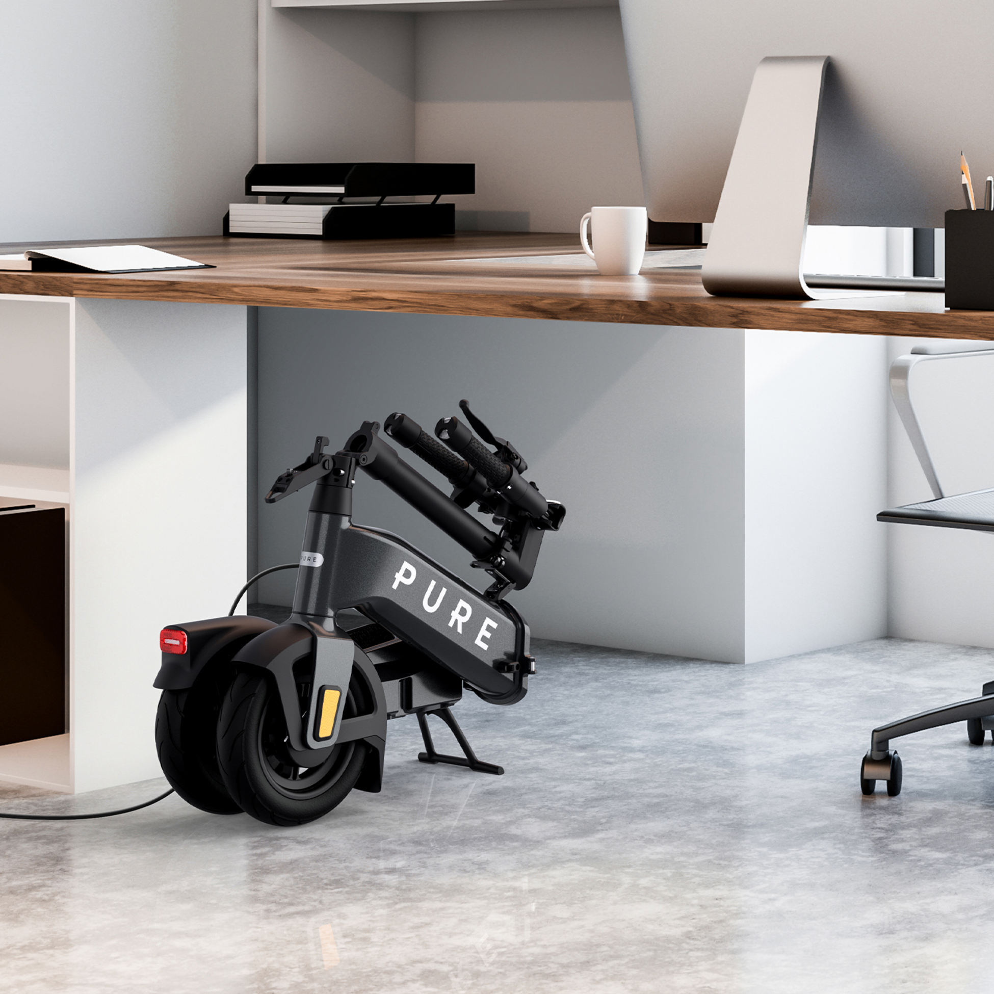 PURE, Pure Advance Flex Elscooter - Mercury Grey