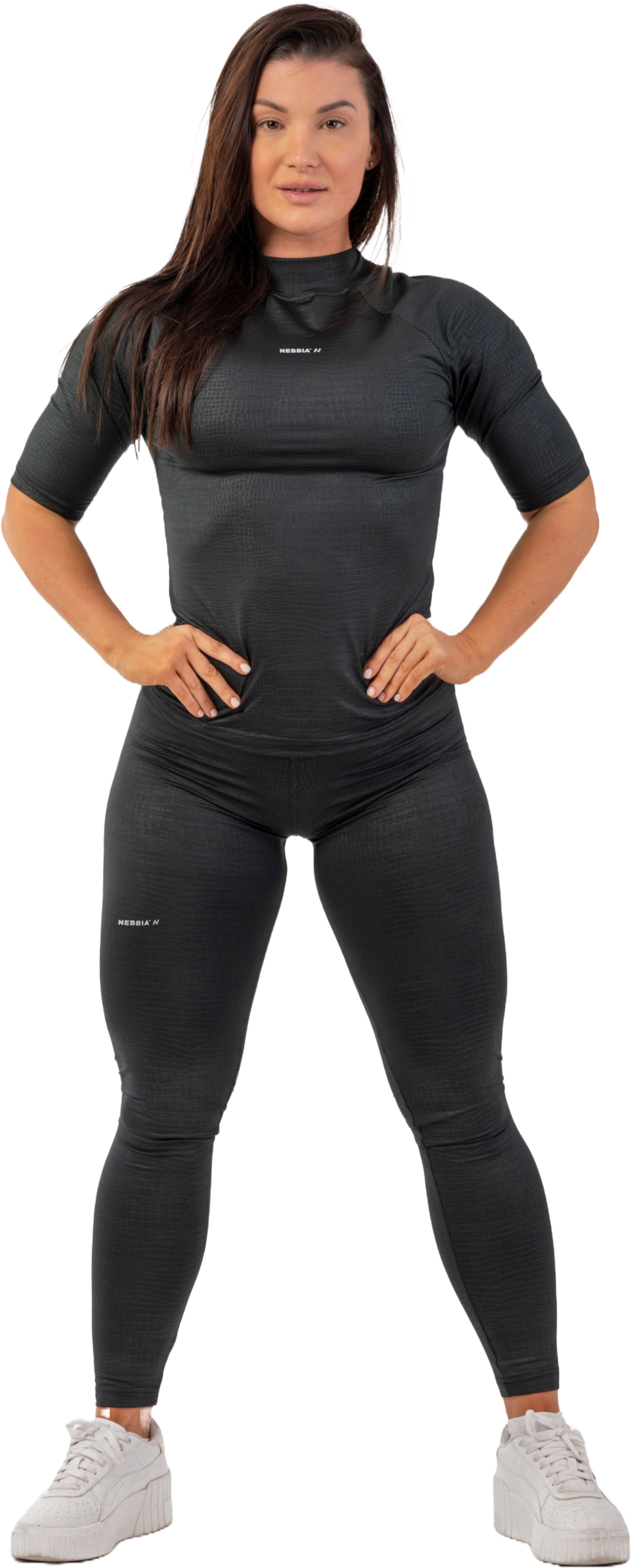 NEBBIA, Python Snakeskin High-waist Leggings