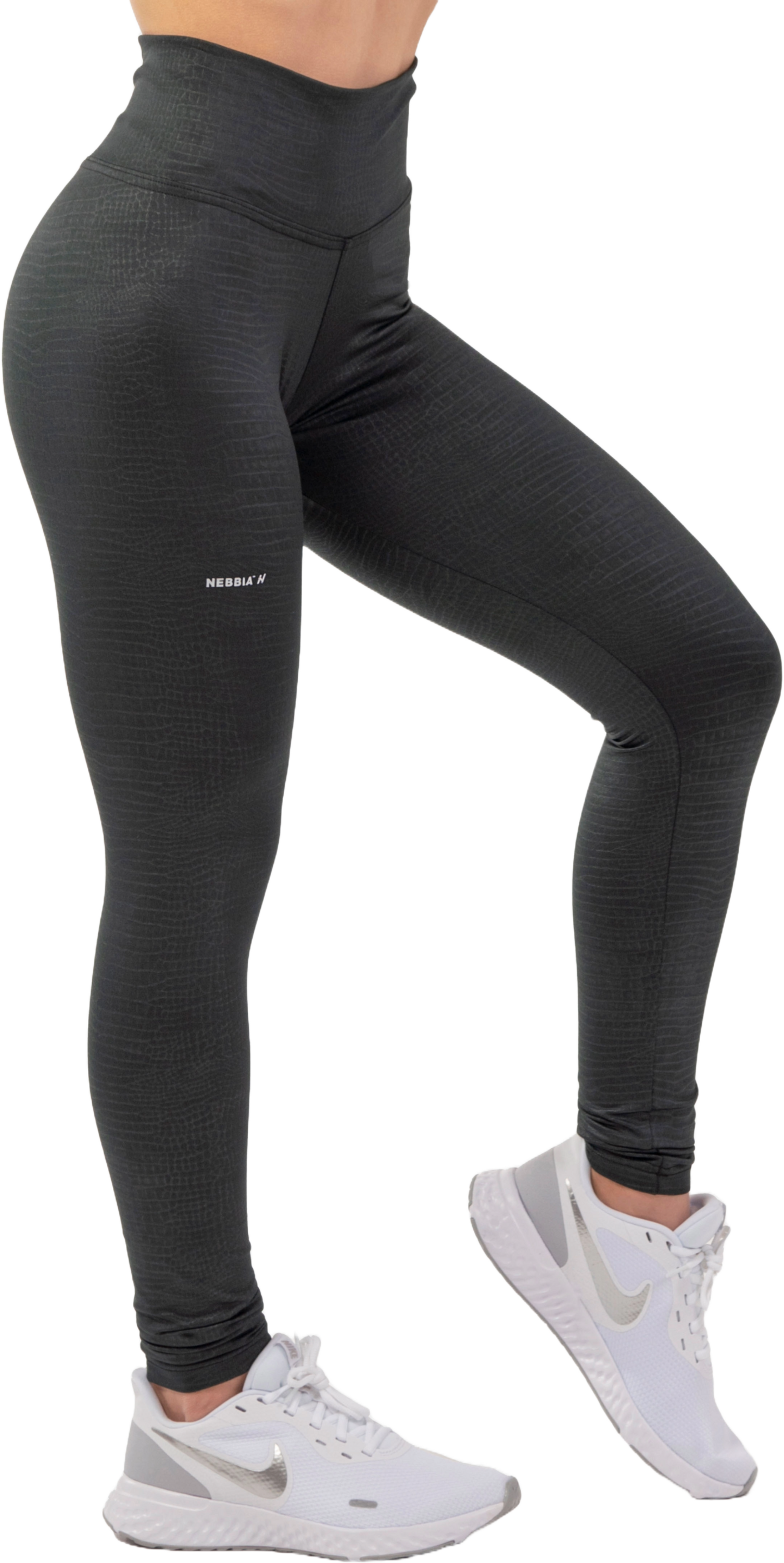 NEBBIA, Python Snakeskin High-waist Leggings