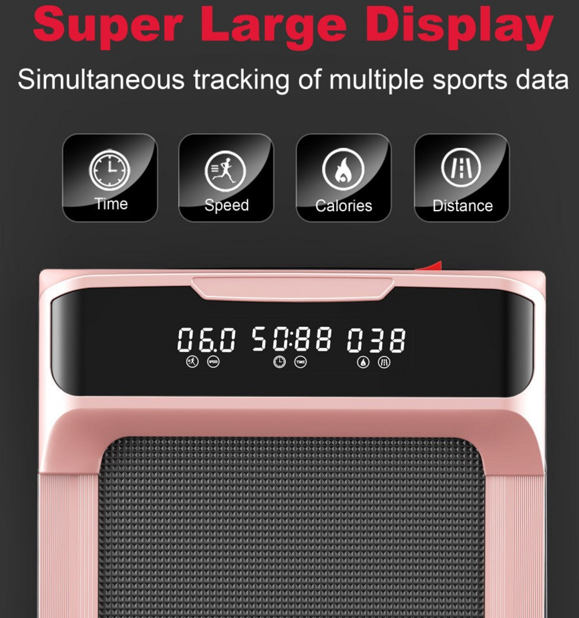 HOMEFITNESSCODE, Q2 Pro L&ouml;pband &ndash; Tyst , Kompakt F&ouml;r Hemmet, 1&ndash;10 Km/h