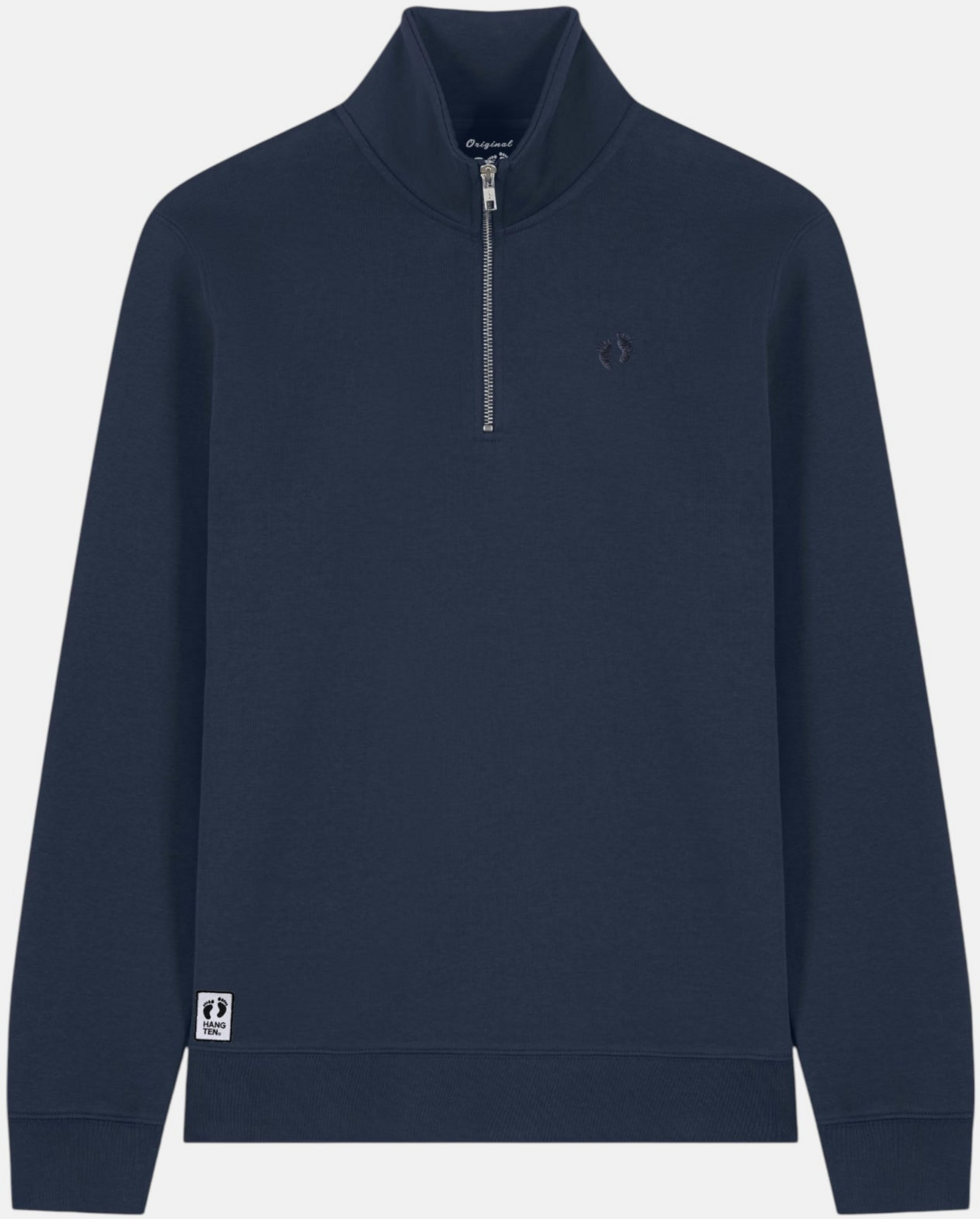 HANG TEN, Quarter Zip Sweatshirt - French Navy