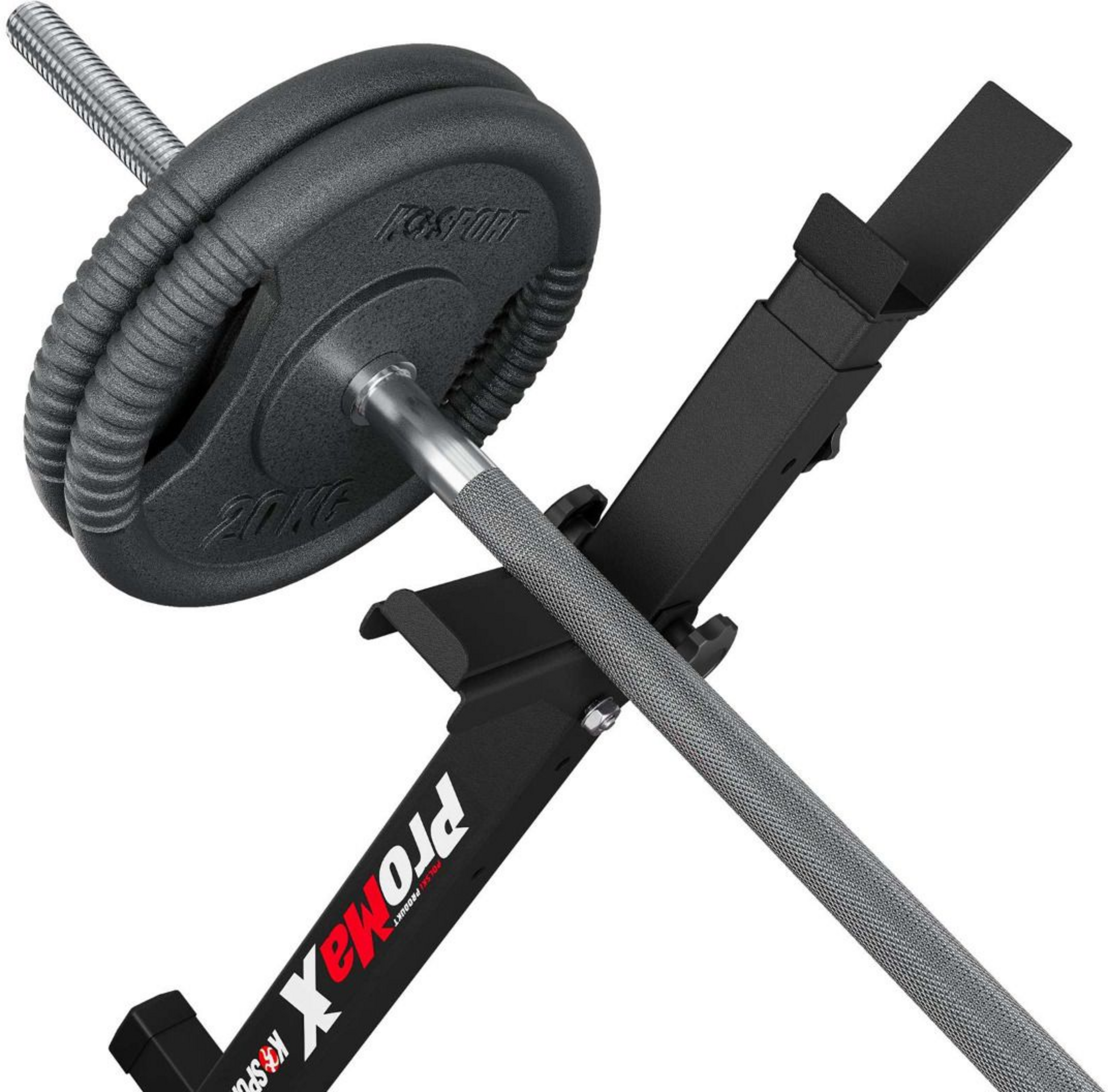 K-SPORT, Rack: Skivstångsrack Med Skivstångsvila