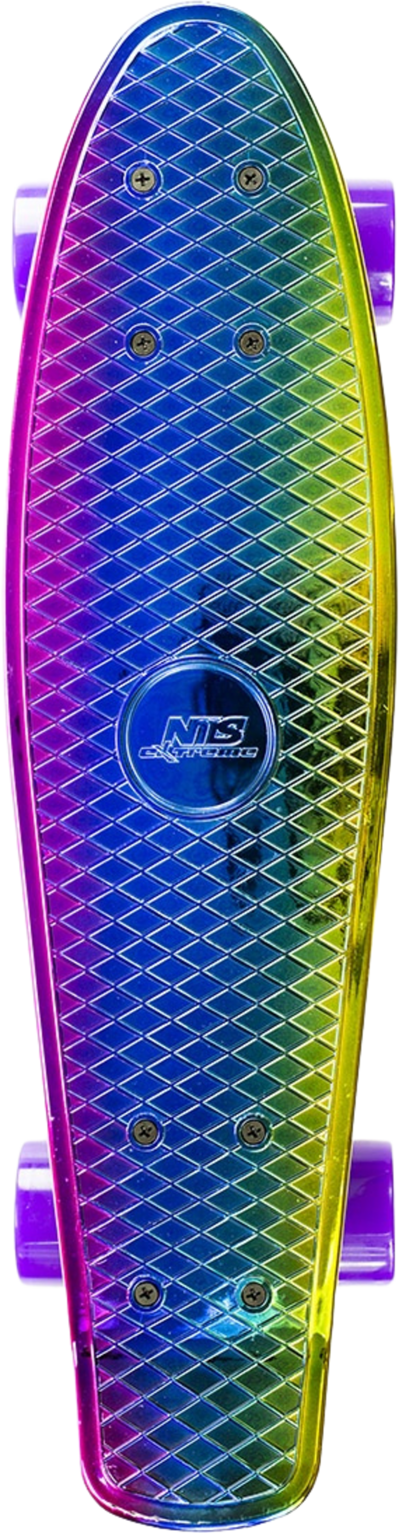 NORTHIX, Rainbow Electrostyle Pennyboard &ndash; Durable Skateboard