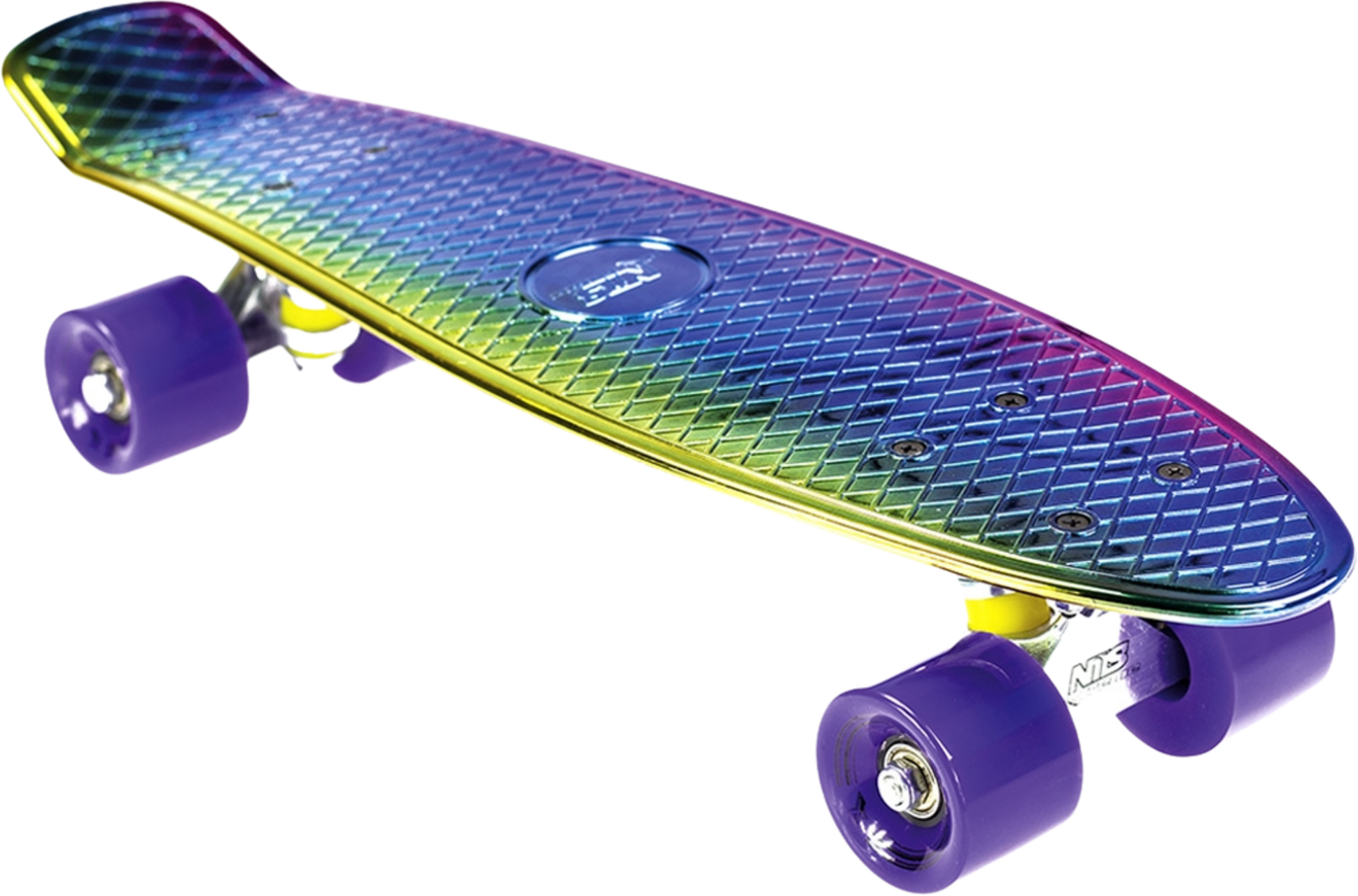 NORTHIX, Rainbow Electrostyle Pennyboard &ndash; Durable Skateboard