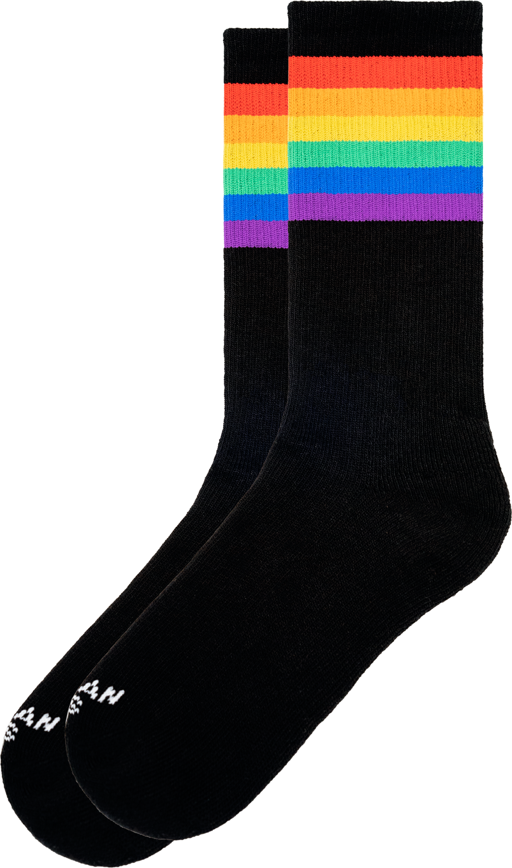 AMERICAN SOCKS, Rainbow Pride (black) - Mid High