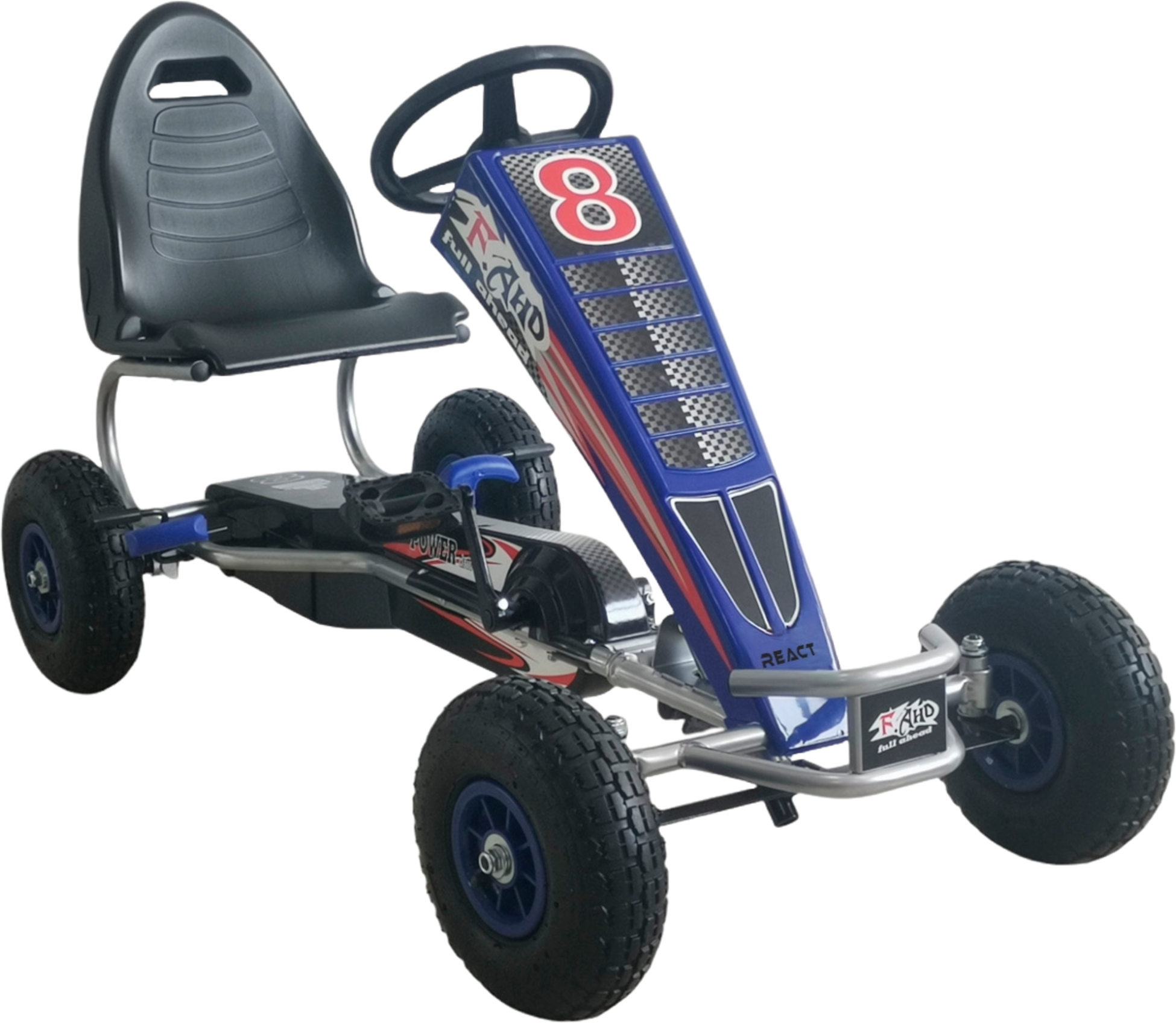 REACT, React Pedal Go Kart Racer Blue