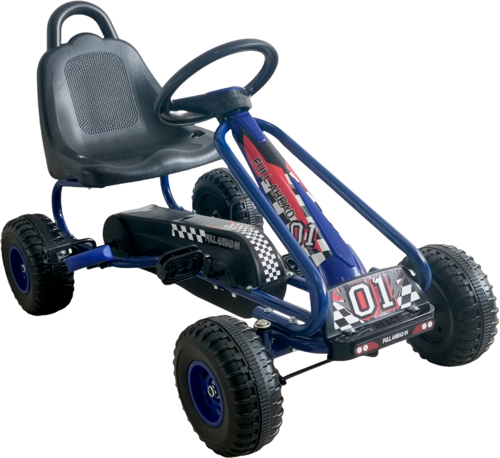 REACT, React Pedal Go Kart Rally Blue
