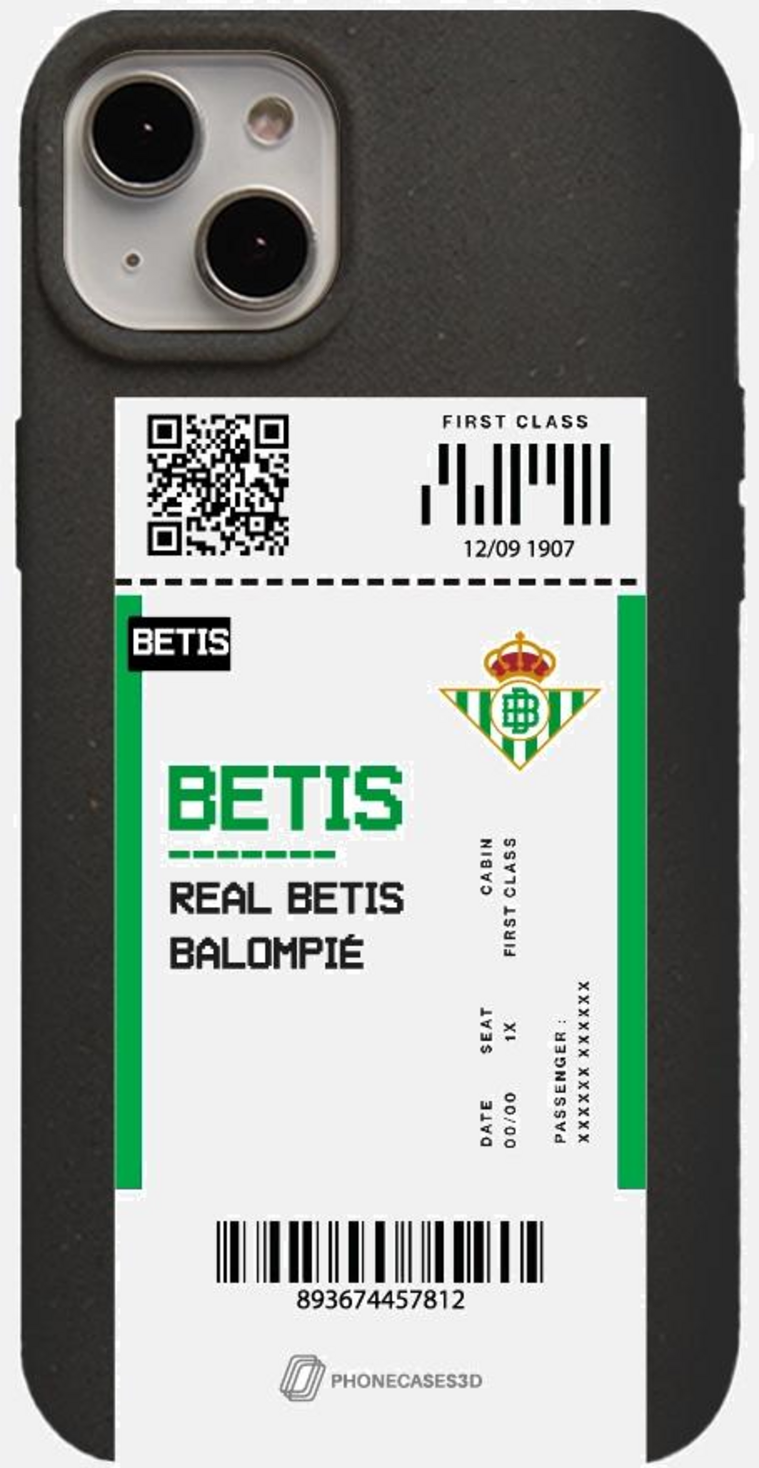PHONECASES3D, Real Betis Fc Official Compostable Phone Case Design 94
