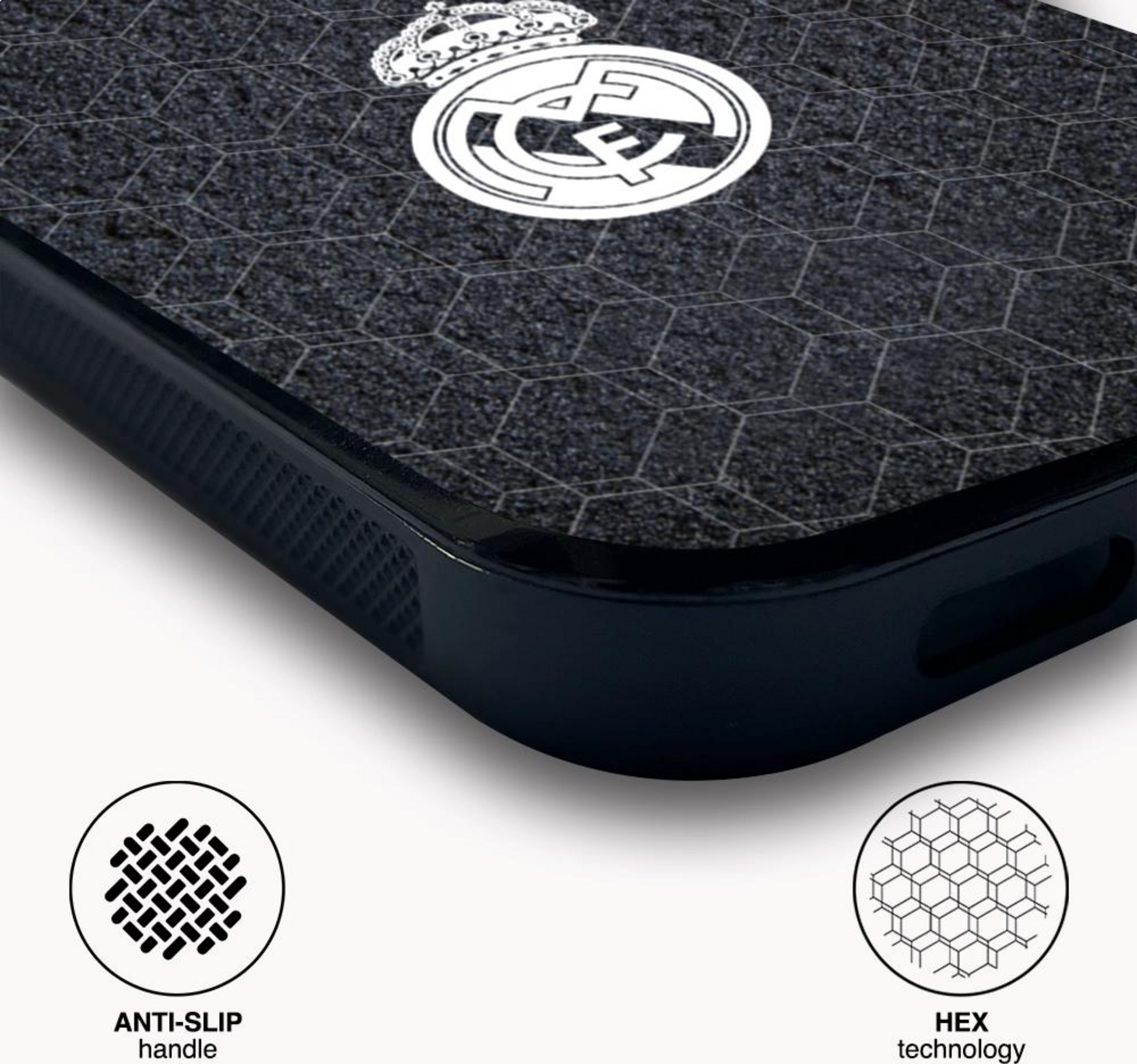 PHONECASES3D, Real Madrid Official 3d Phone Case Design Black Background