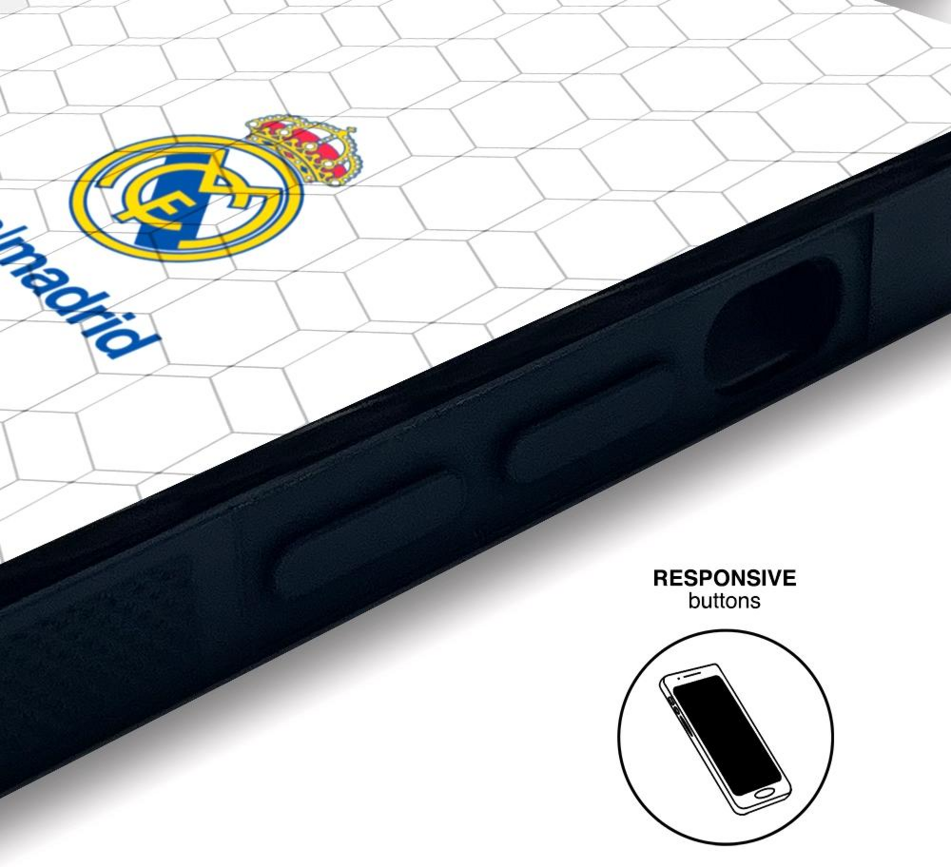 PHONECASES3D, Real Madrid Official 3d Phone Case Design Full Shield
