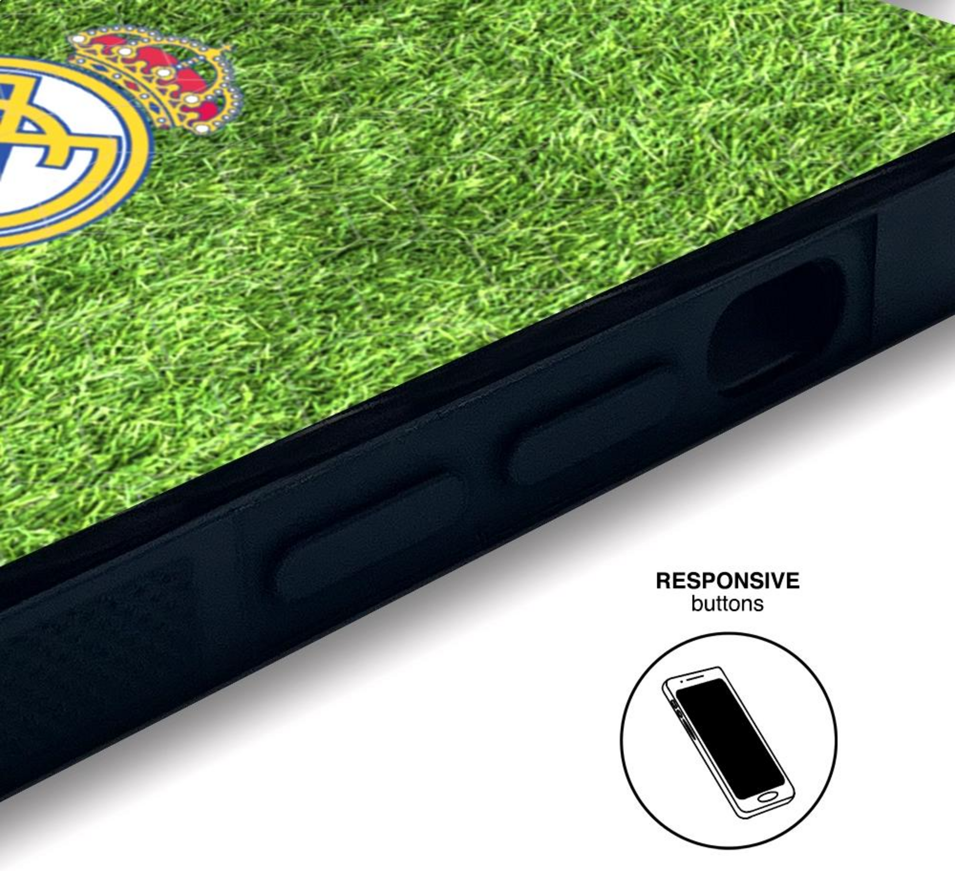 PHONECASES3D, Real Madrid Official 3d Phone Case Design Pitch Grass