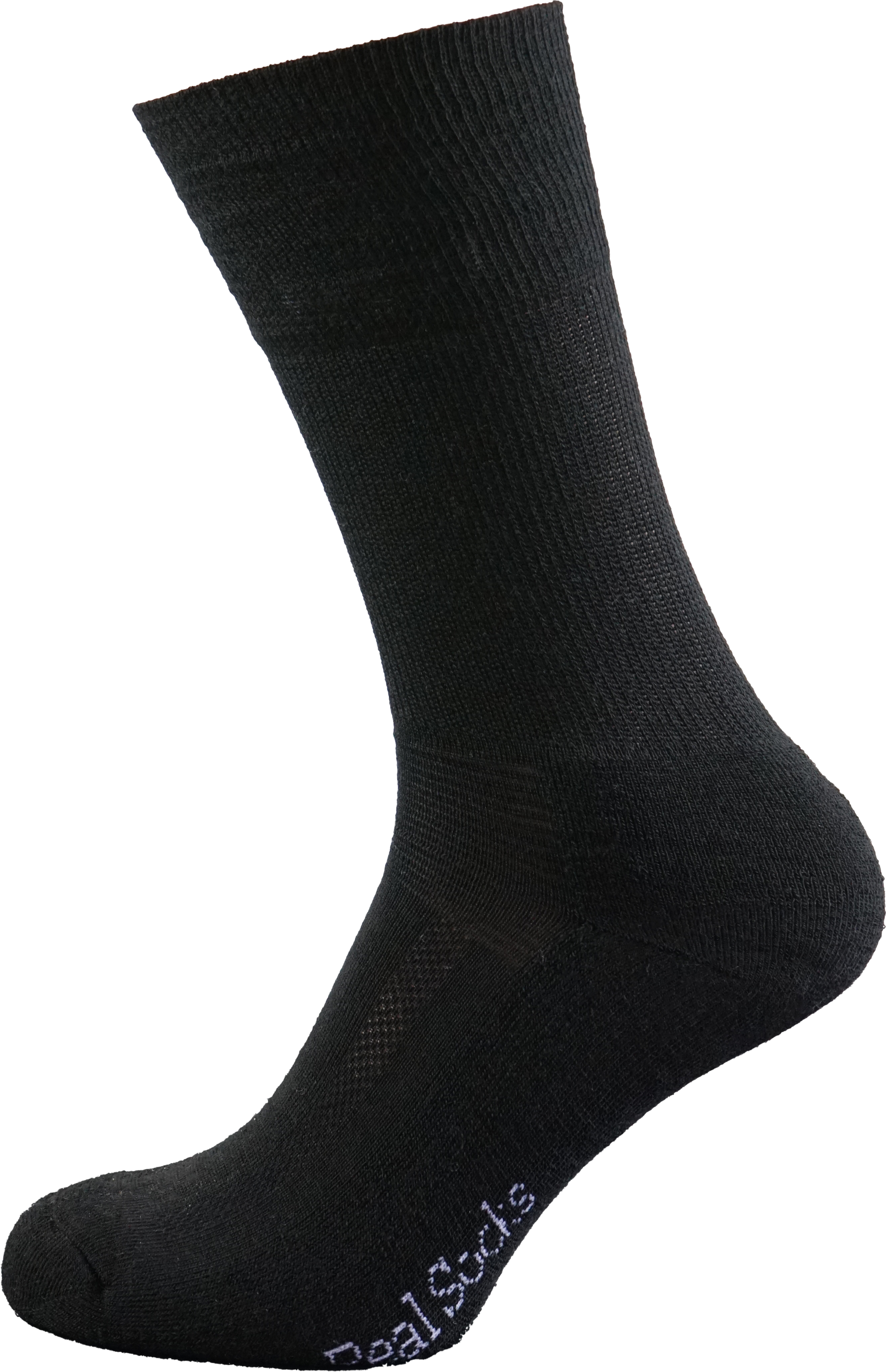 AVIGNON, Real Socks Terry Enf&auml;rgade Svart