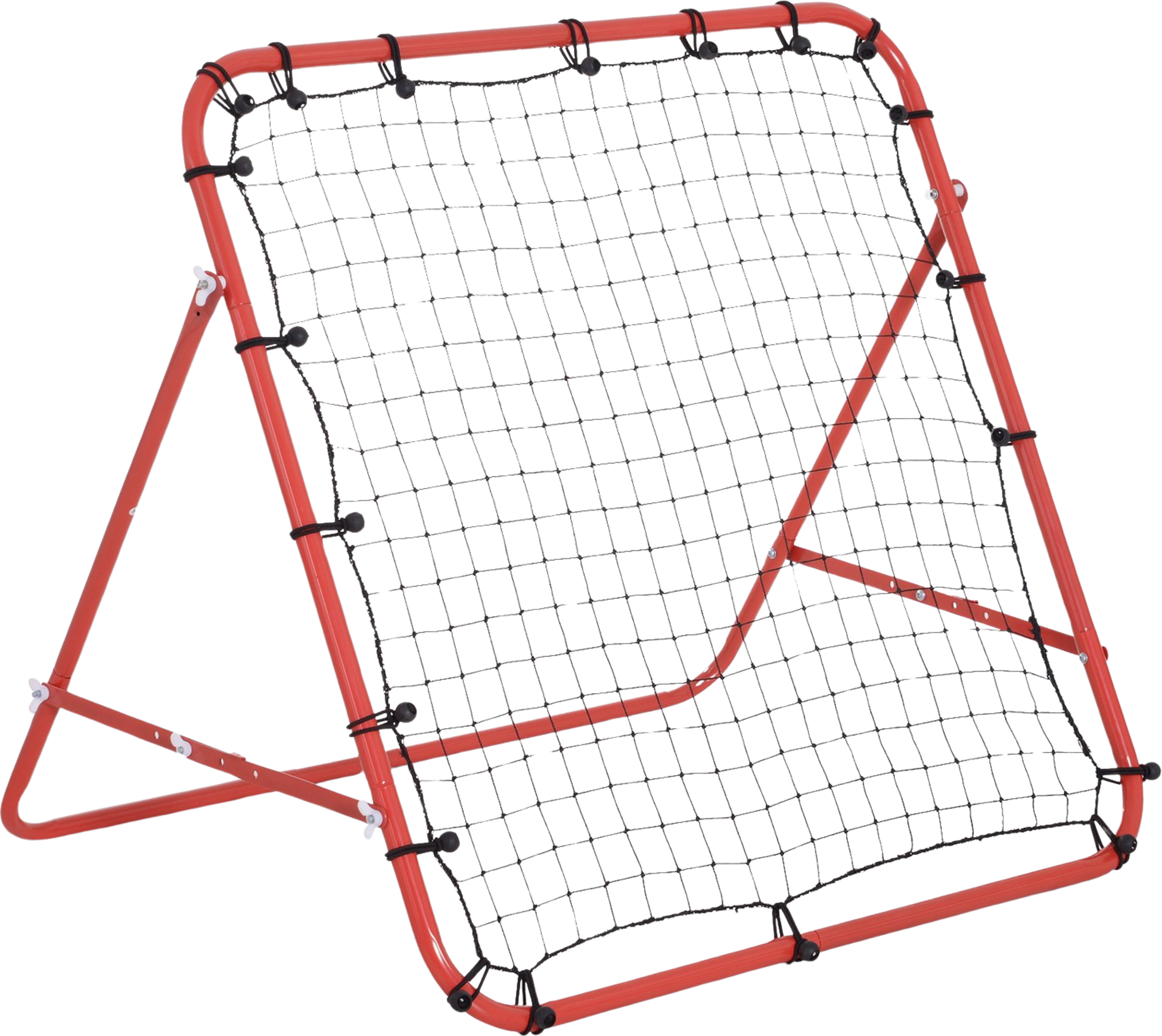 NORTHIX, Rebounder Football Rebound Wall Goal Net For Football Adjustable Angle Red + Black 96 X 80 X 96 Cm