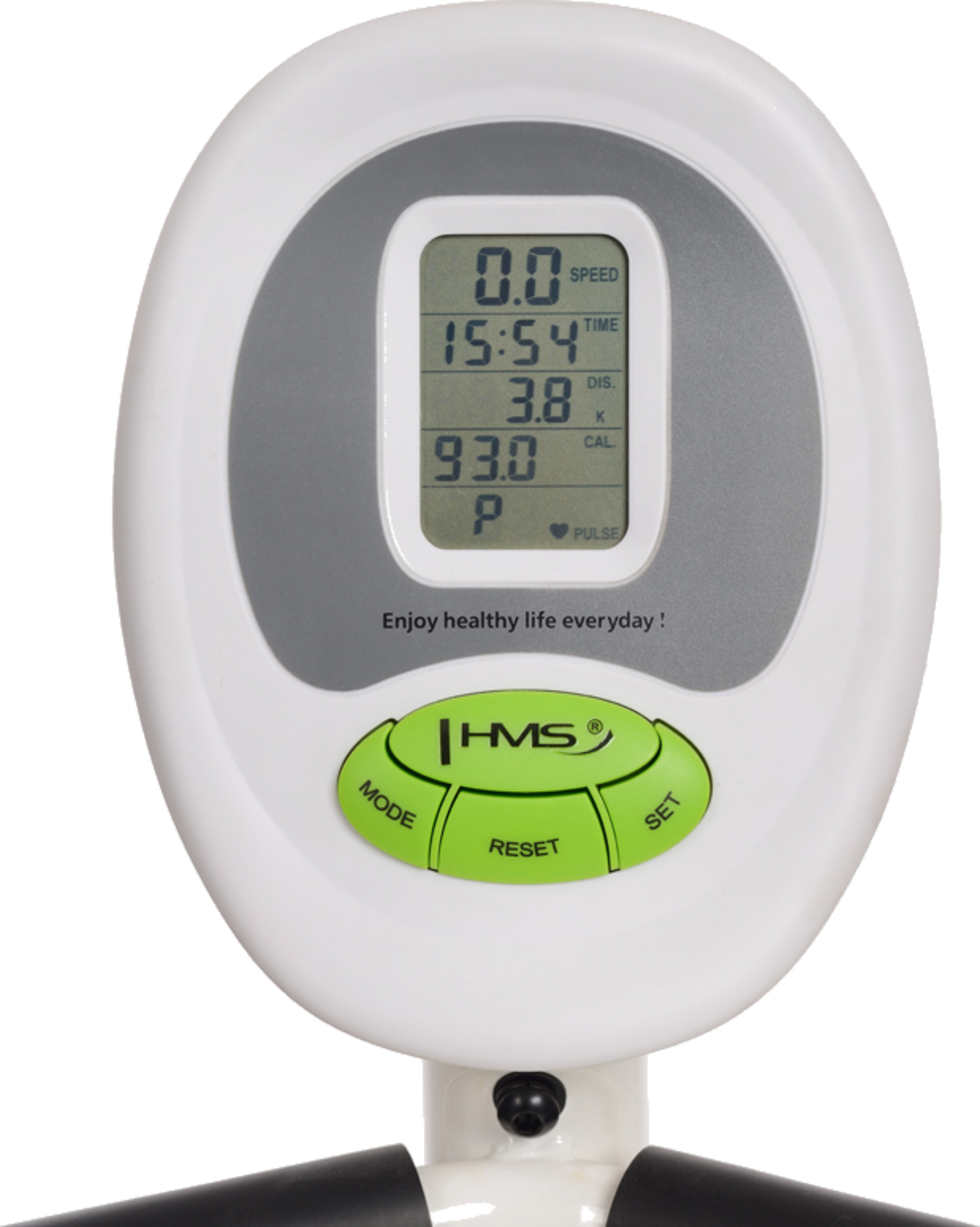 NORTHIX, Recumbent Magnetic Exercise Bike, White/green