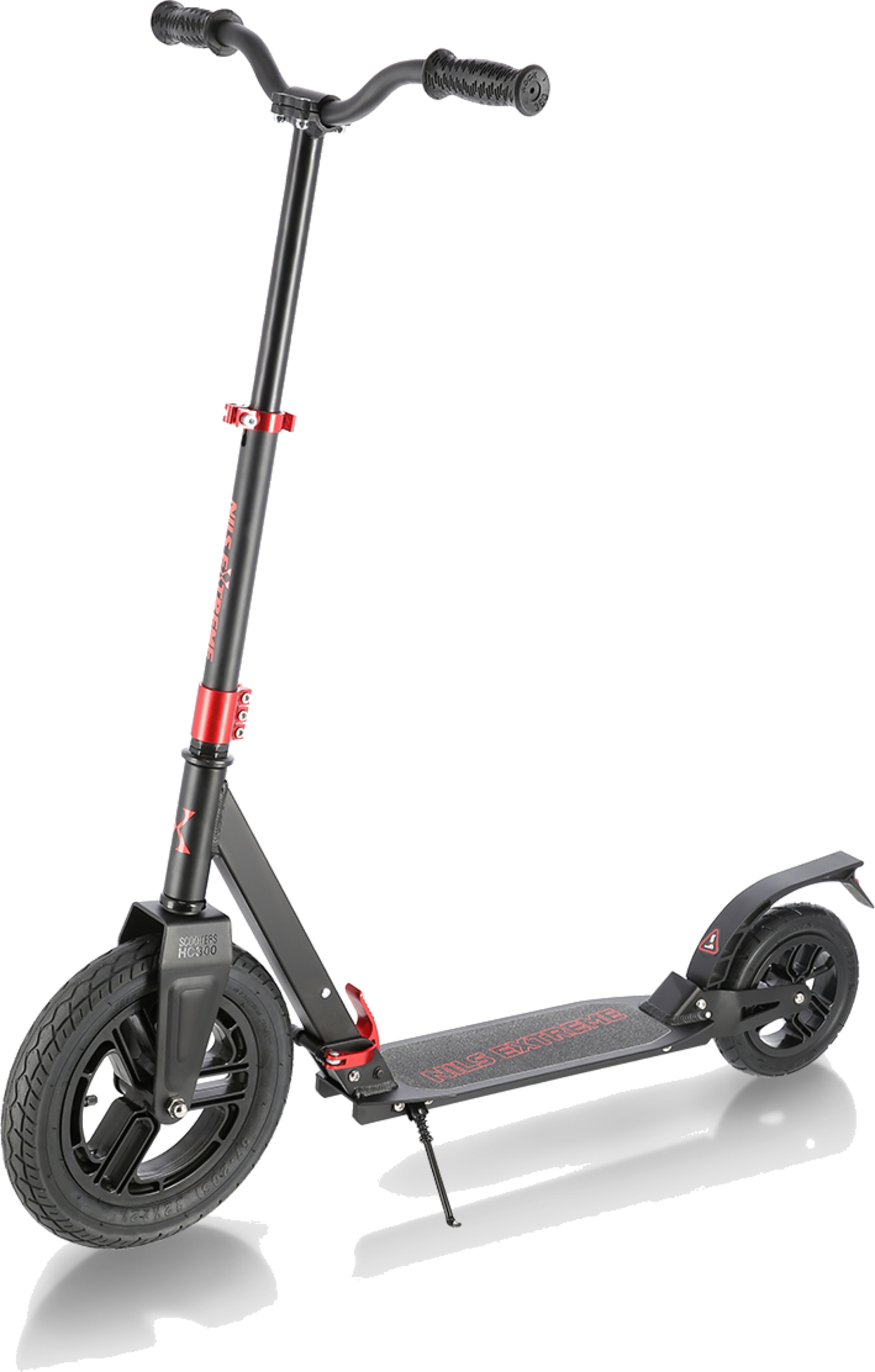 NORTHIX, Red Kick Scooter, Adjustable Height, Foldable Design