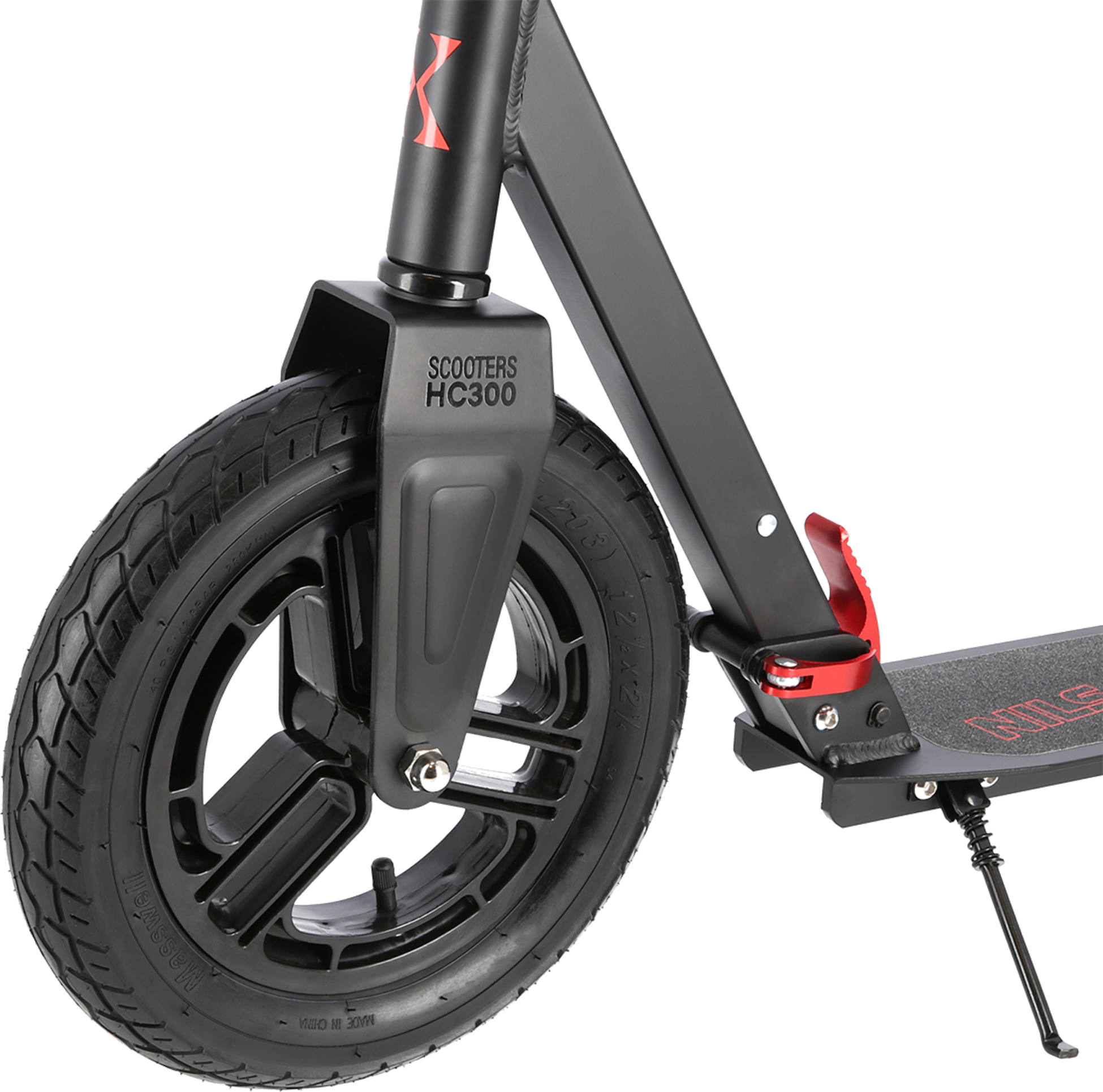 NORTHIX, Red Kick Scooter, Adjustable Height, Foldable Design