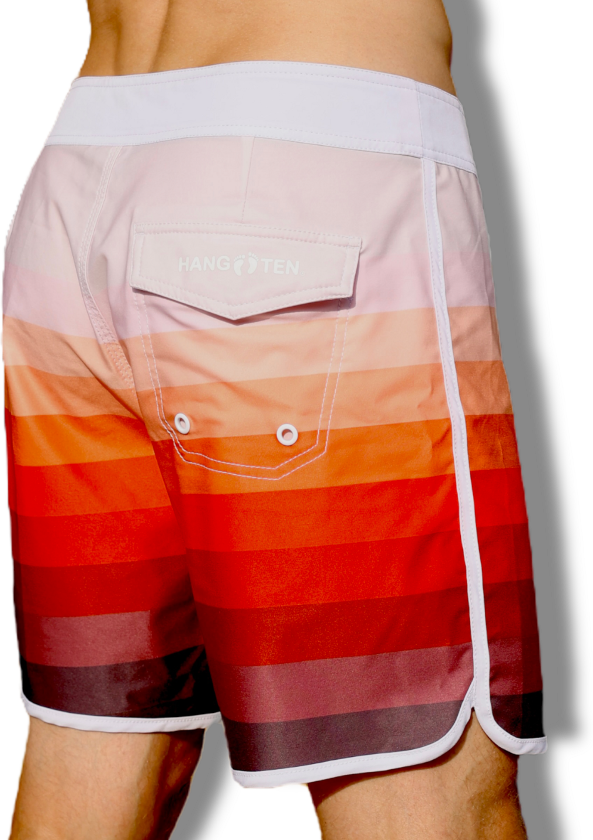 HANG TEN, Red Stripes Boardshorts 16,5