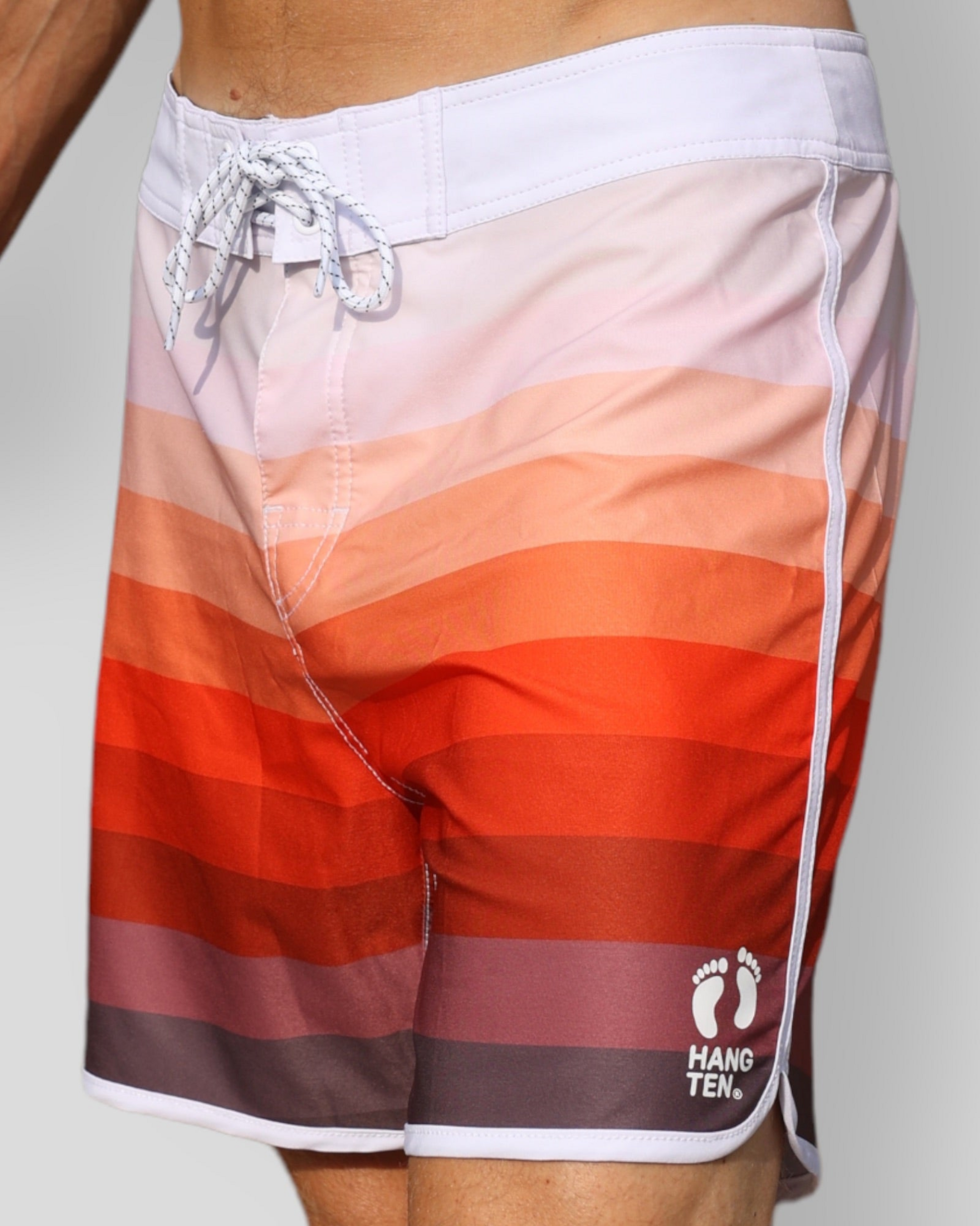 HANG TEN, Red Stripes Boardshorts 16,5