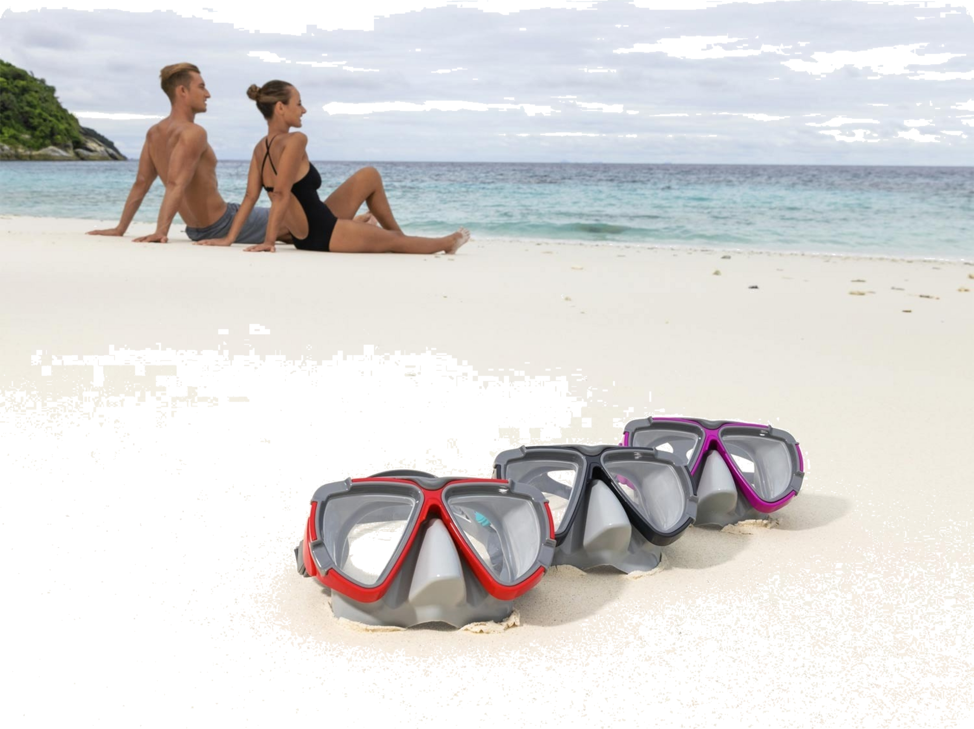 B2X, Red Swimming Mask Bestway 22052