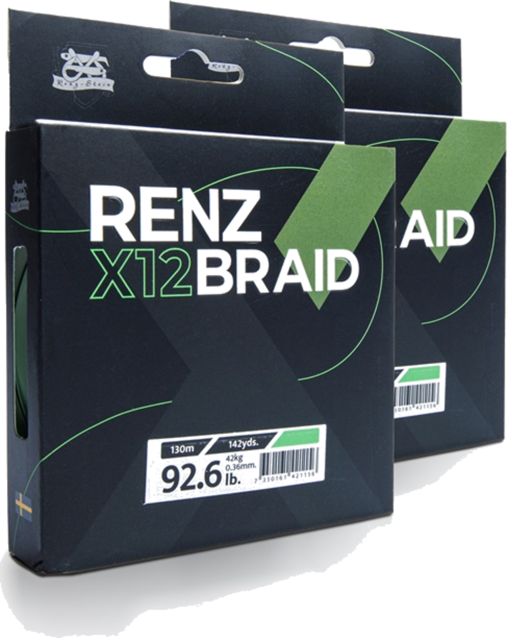 RENZ-STEIN, Renz-stein Renz Braid X12 Fluo Green 130m 0,10mm 8kg