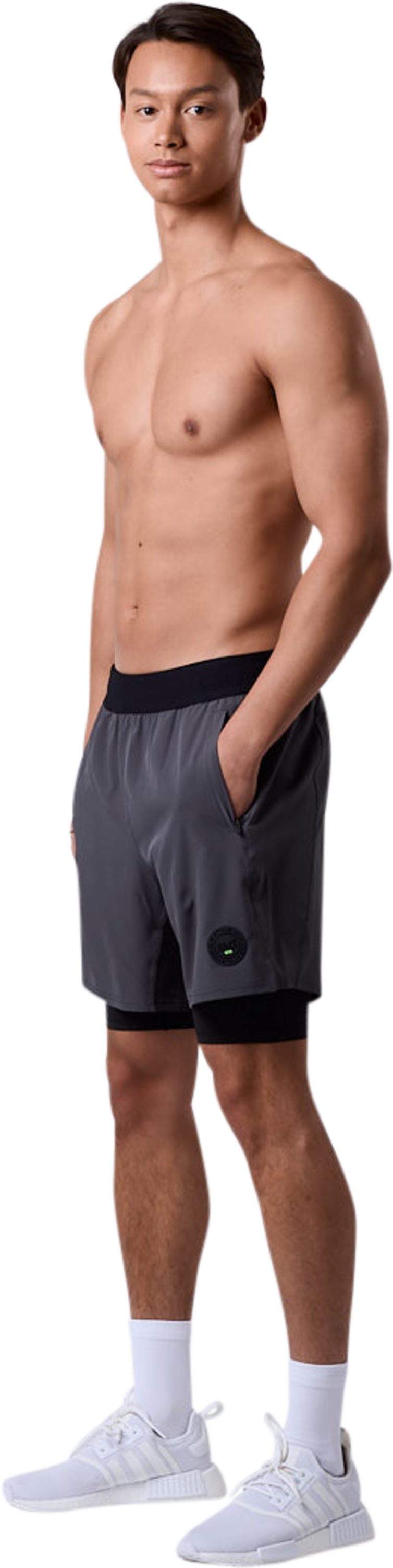 CLN ATHLETICS, Rep 2 In 1 Shorts Dark Grey