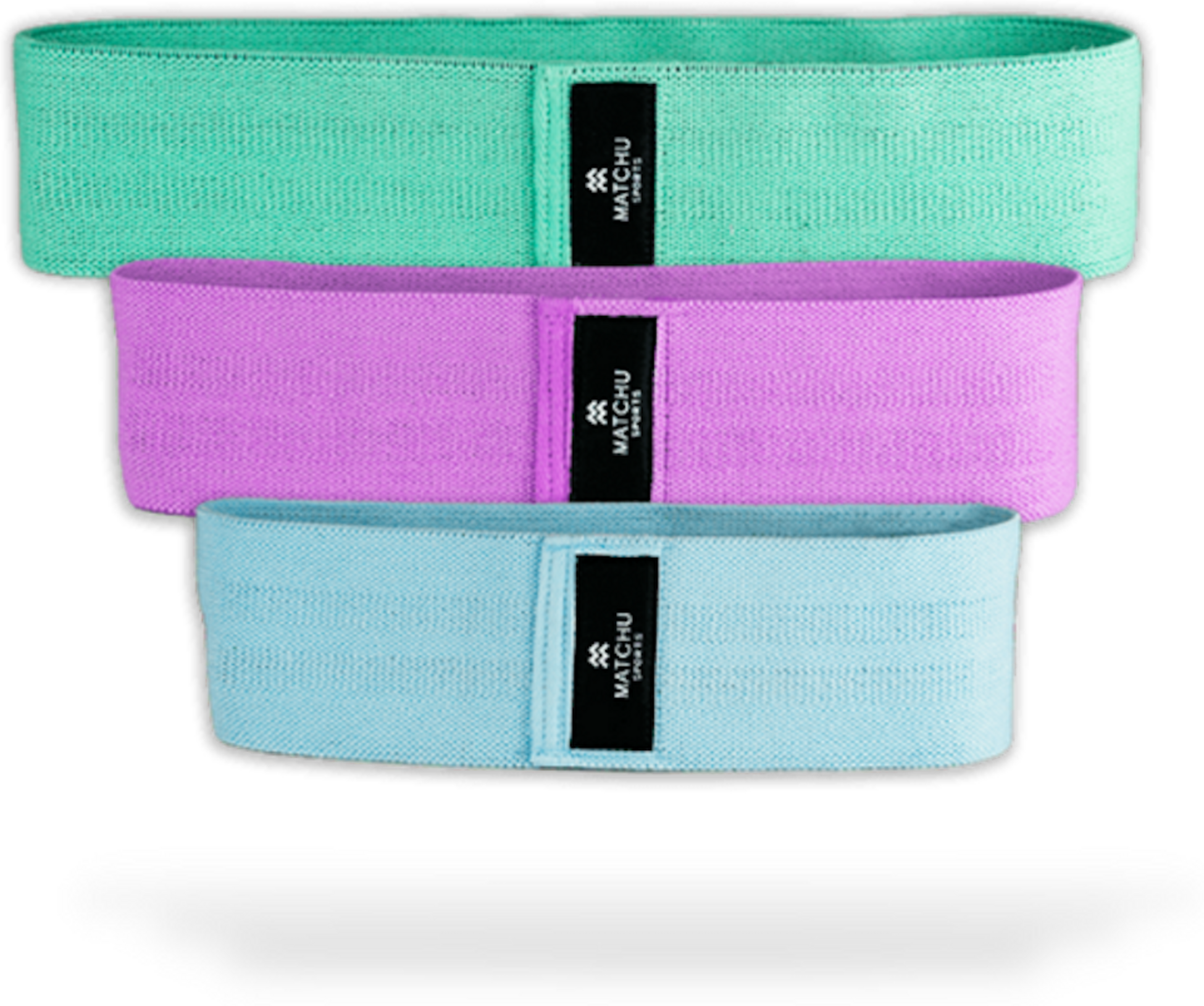 MATCHU SPORTS, Resistance Bands Set - Booty Bands - Light/medium/heavy - Unisex